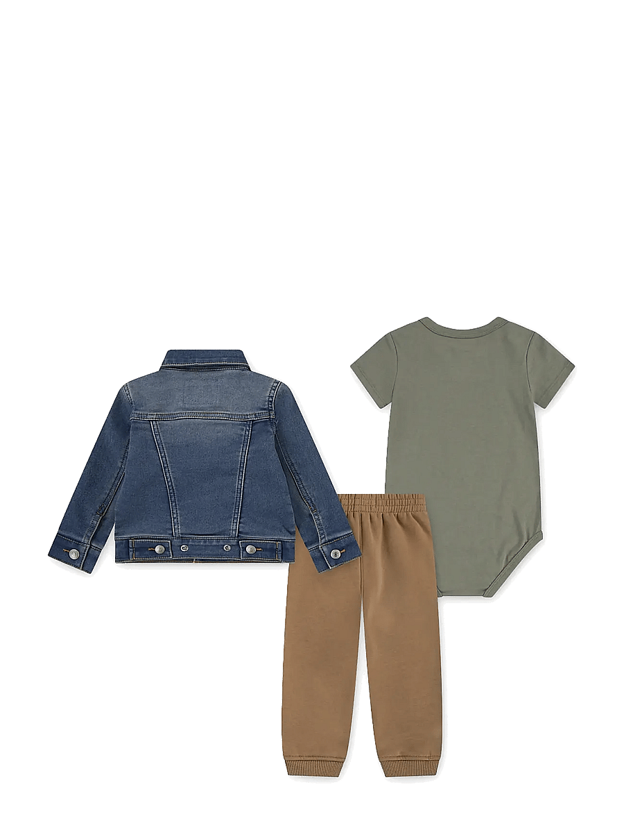 Levi's - Levi's® LVB TRUCKER, TEE, & JOGGER SET - sets mit body - deep lichen green - 1