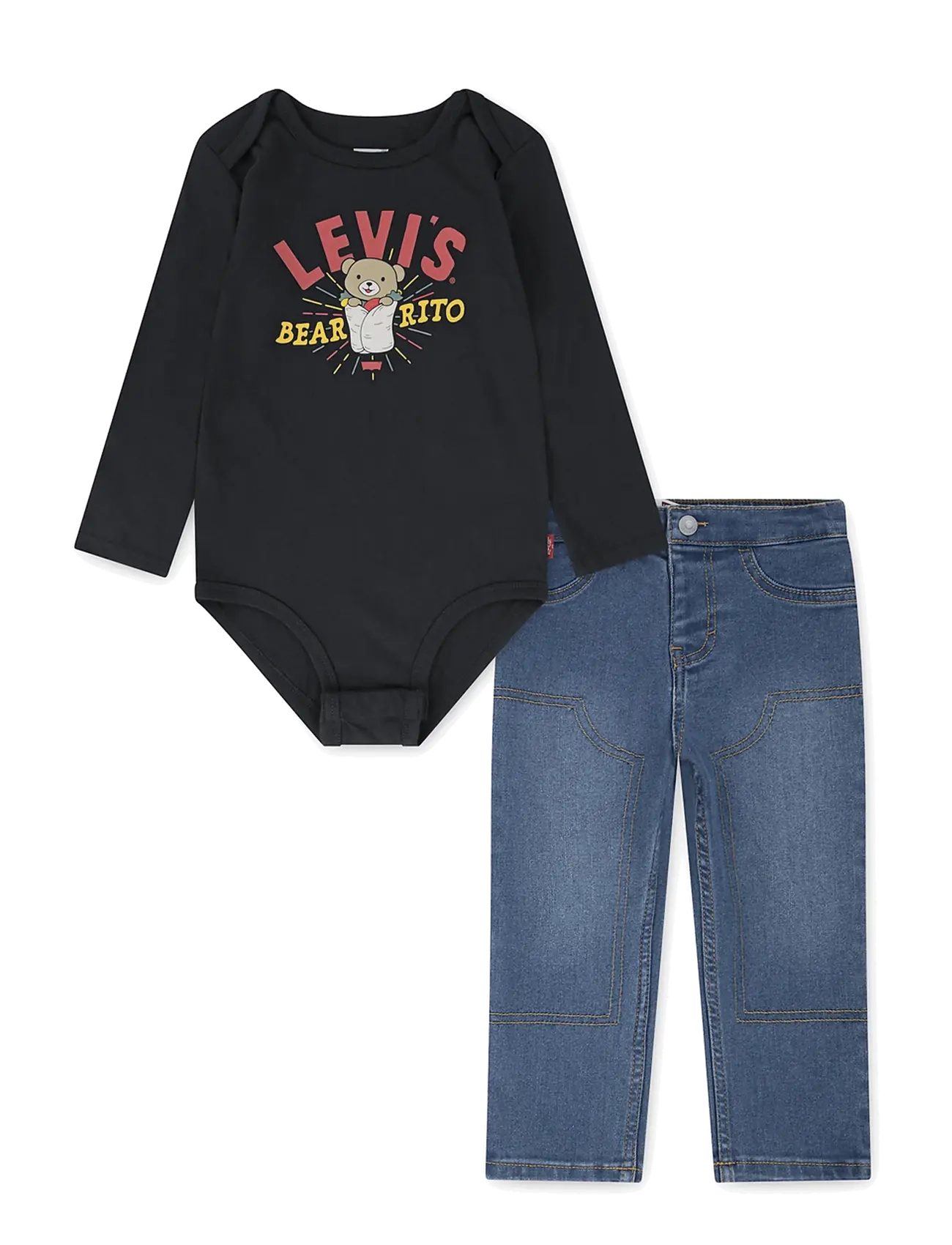 Levi's Levi's® Bearrito Bodysuit and Jeans 2-Piece Set - Kleidung - JET BLACK / black