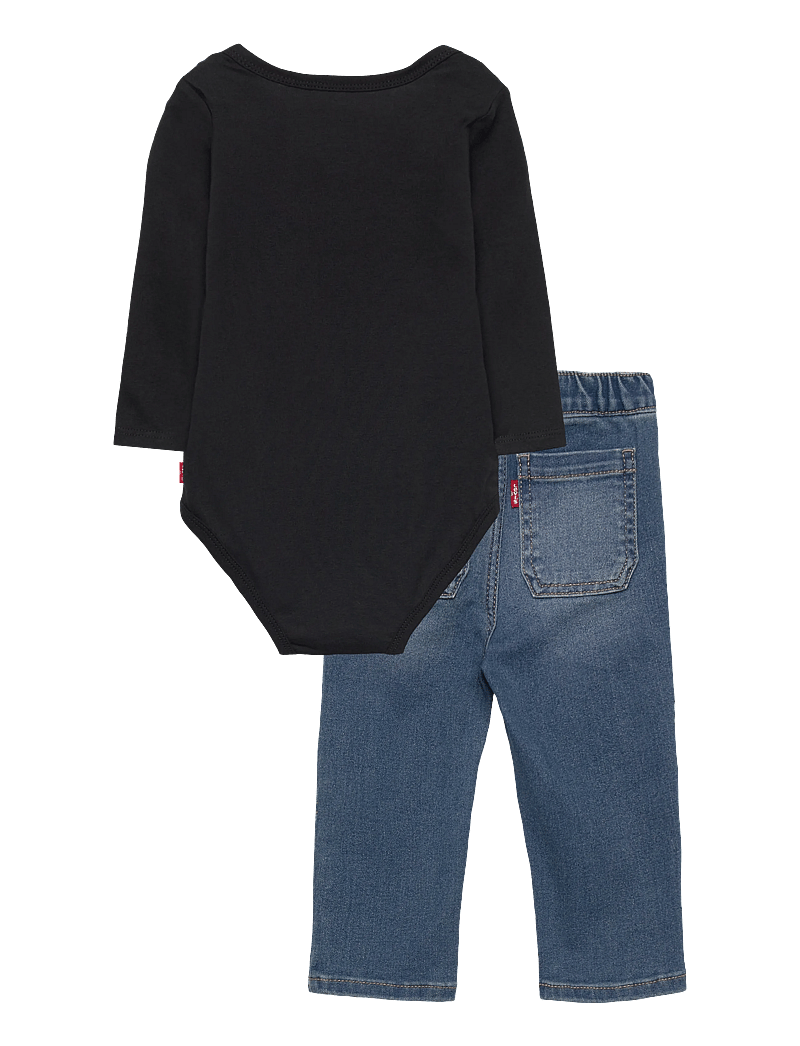 Levi's - WF-WOVEN PANT SET - sæt med body - jet black - 1
