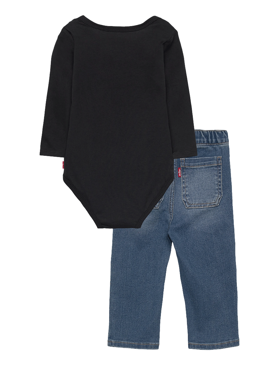 Levi's - Levi's® Bearrito Bodysuit and Jeans 2-Piece Set - sett með samfellu - jet black - 1