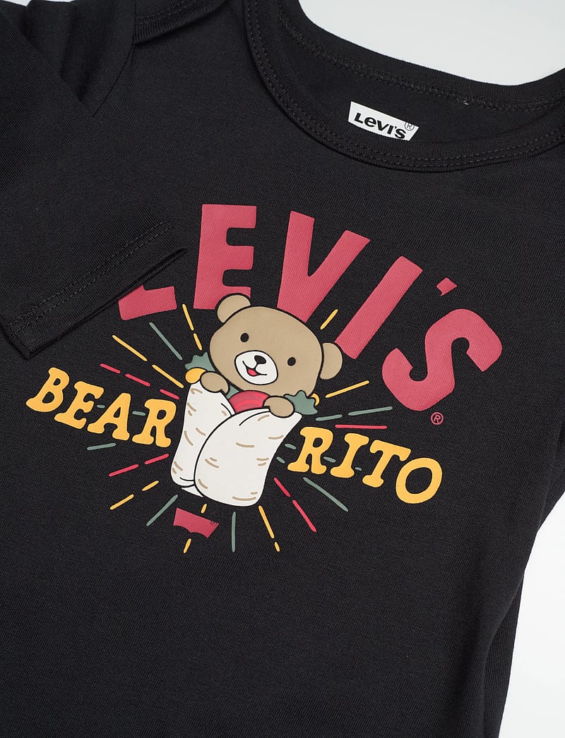 Levi's - WF-WOVEN PANT SET - sæt med body - jet black - 4