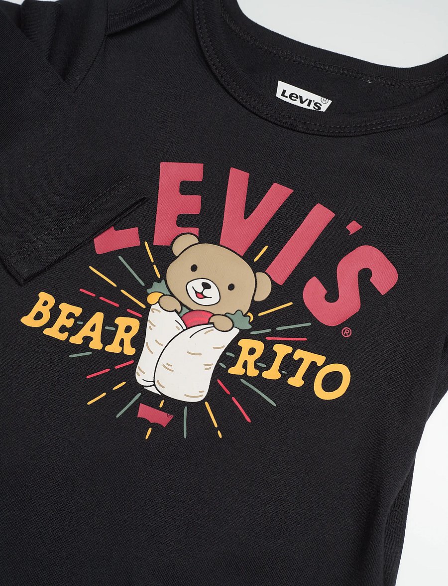 Levi's - Levi's® Bearrito Bodysuit and Jeans 2-Piece Set - sett með samfellu - jet black - 4