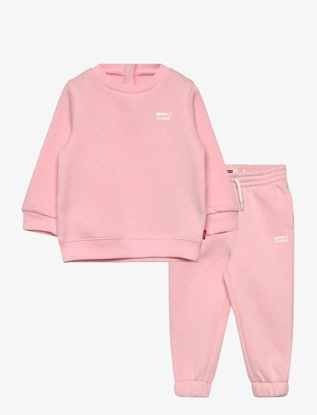 Levi's - Levi's® Core Batwing Crewneck and Jogger Pants 2-Piece Set - joggingsæt - crystal rose - 0