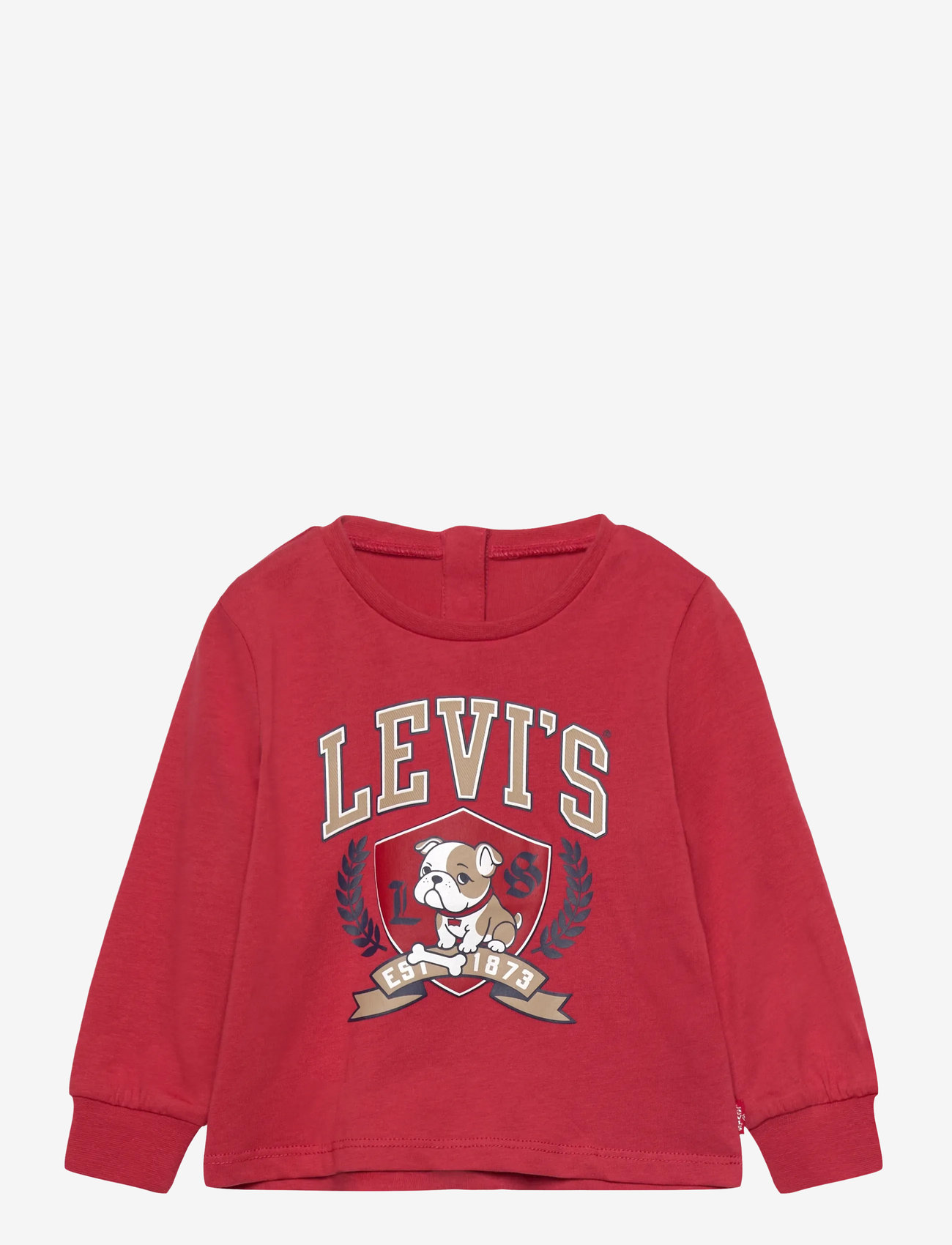 Levi's - Levi's® Bulldog Logo Long Sleeve Tee - langærmede t-shirts - cardinal - 0