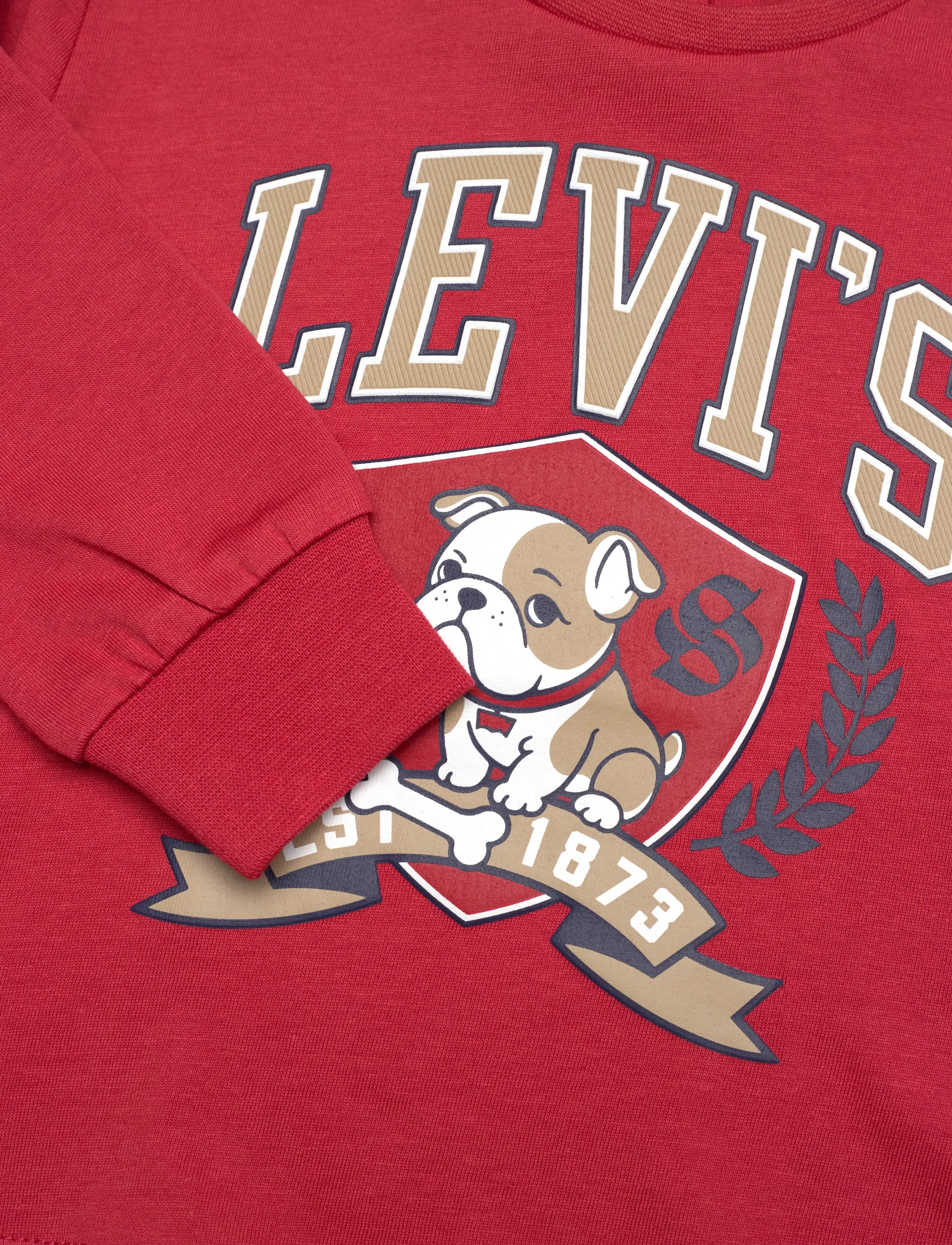 Levi's - Levi's® Bulldog Logo Long Sleeve Tee - t-shirts - cardinal - 2