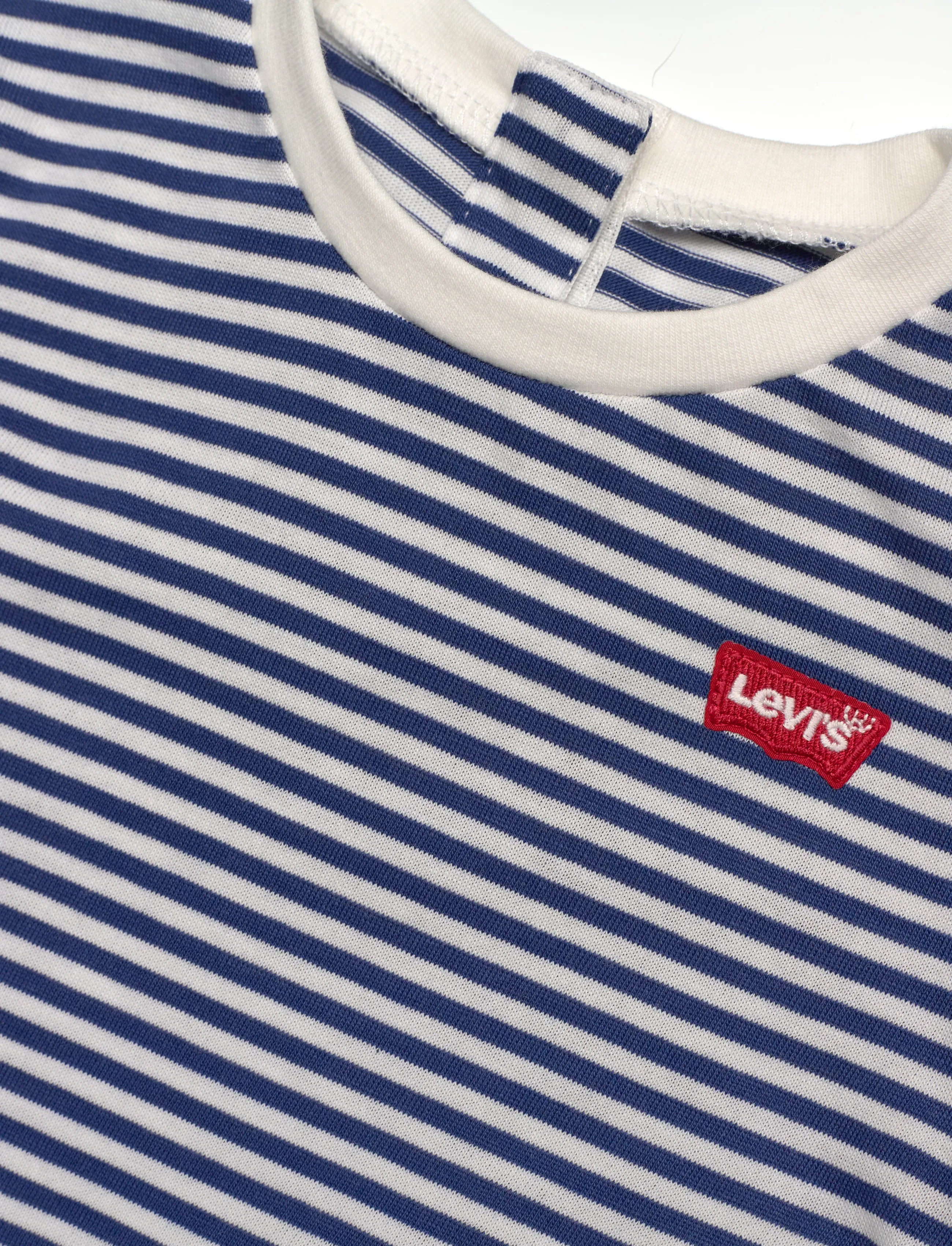 Levi's - Levi's® Striped Mini Batwing Tee - kortærmede - true navy - 2