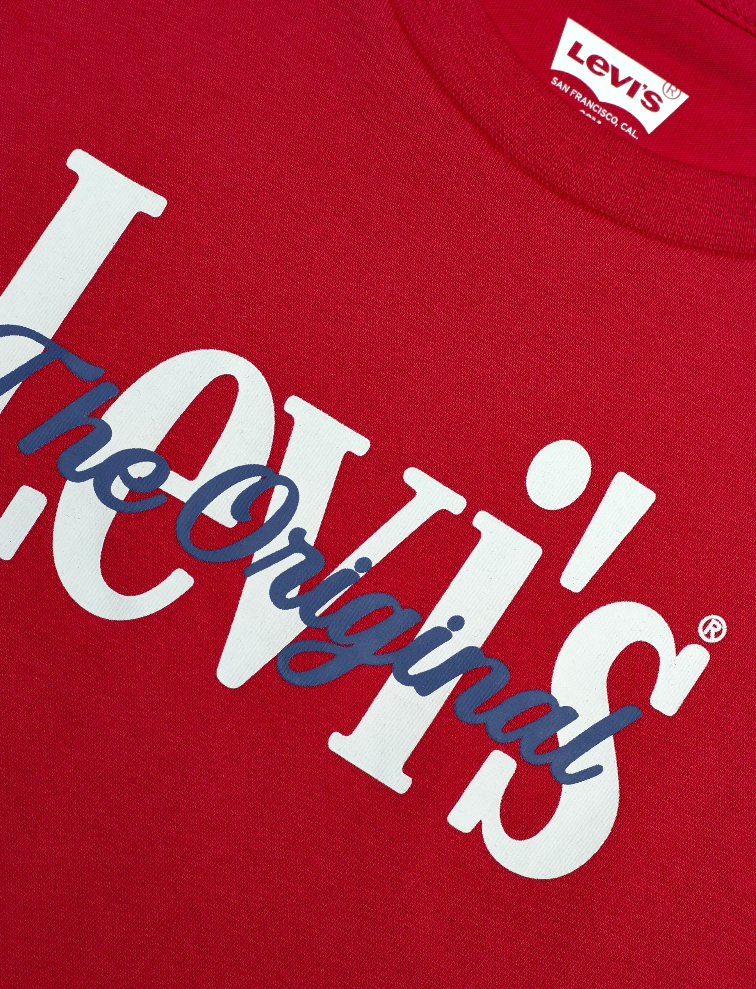 Levi's - Levi's® Logo Tee and Denim Shorts 2-Piece Set - set med kortärmad t-shirt - urban red - 2