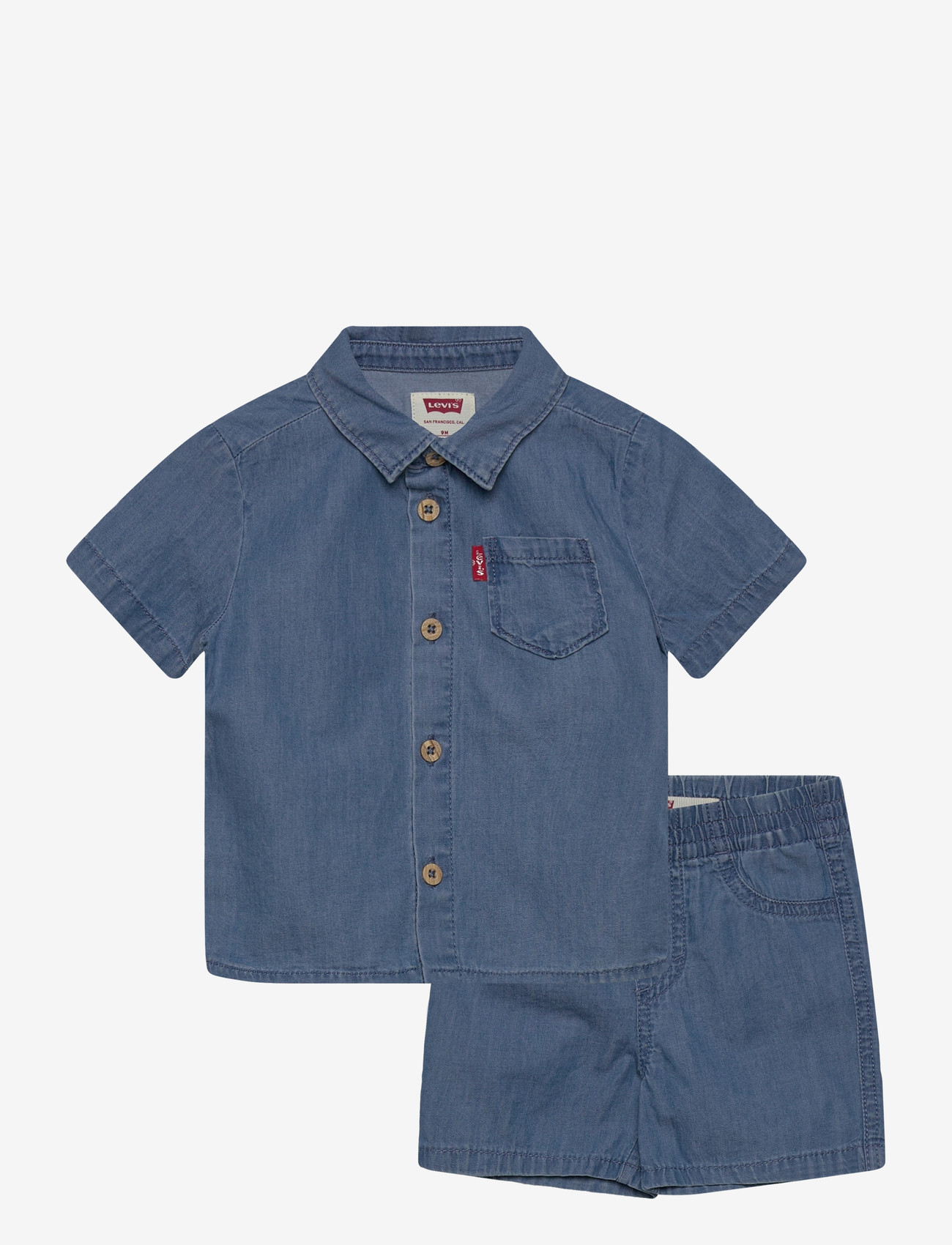 Levi's - Levi's® Western Denim Shirt and Shorts 2-Piece Set - sets with short-sleeved t-shirt - thrifted - 0