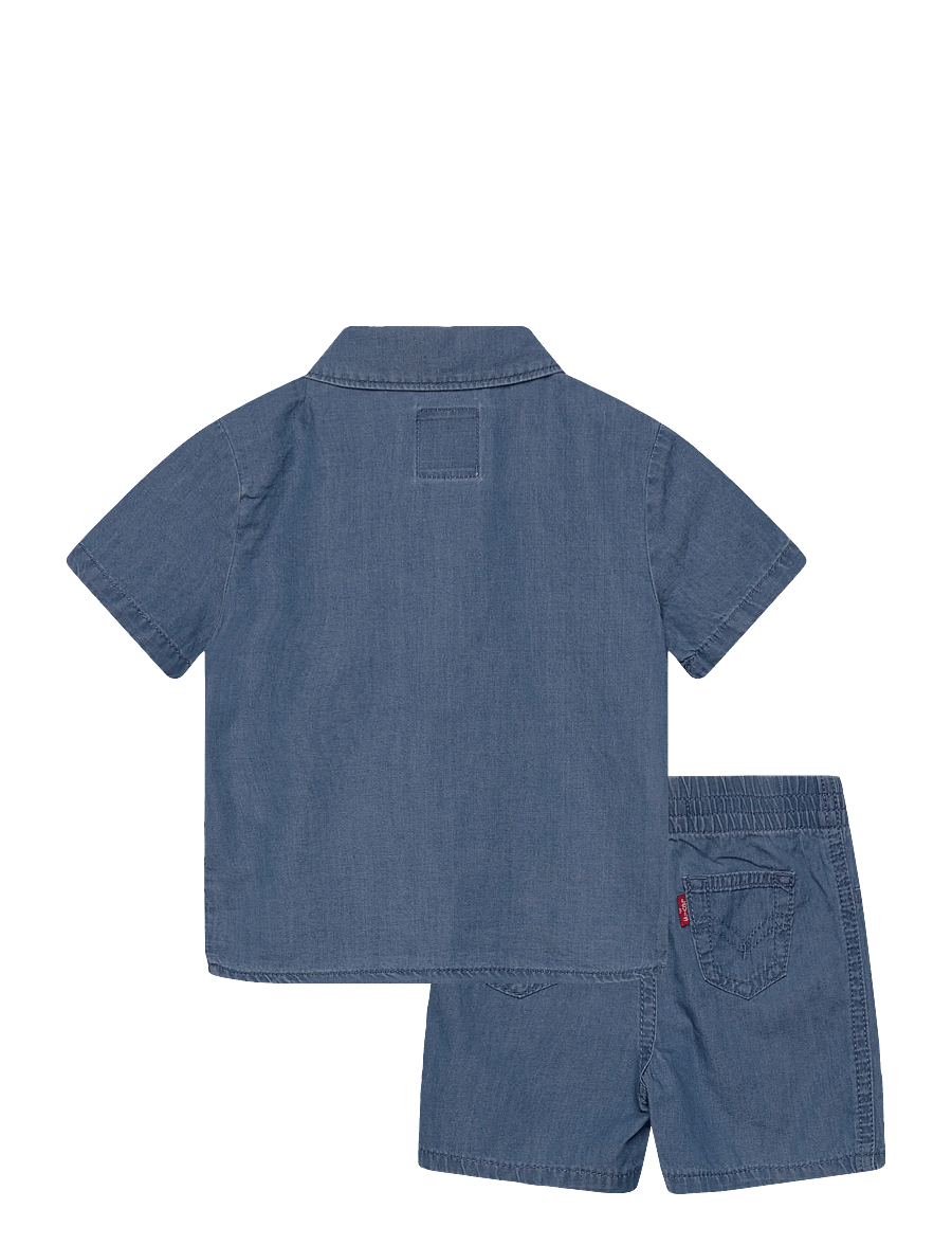 Levi's - Levi's® Western Denim Shirt and Shorts 2-Piece Set - sets with short-sleeved t-shirt - thrifted - 1