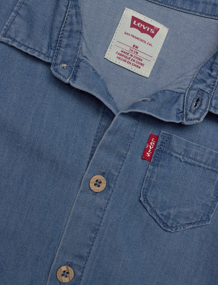 Levi's - Levi's® Western Denim Shirt and Shorts 2-Piece Set - sets with short-sleeved t-shirt - thrifted - 2
