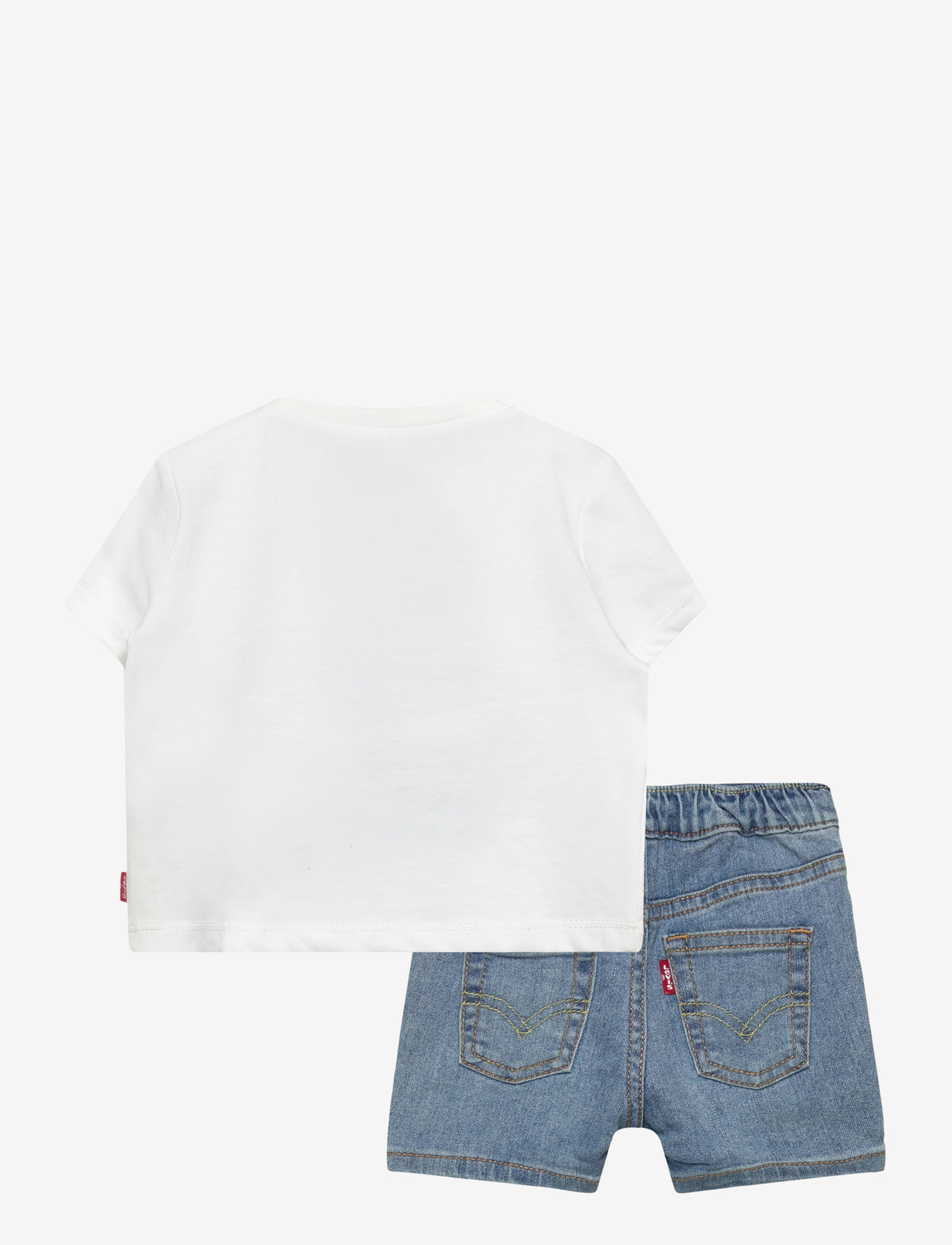 Levi's - Levi's® Skater Tee and Denim Shorts 2-Piece Set - sets with short-sleeved t-shirt - bright white - 1