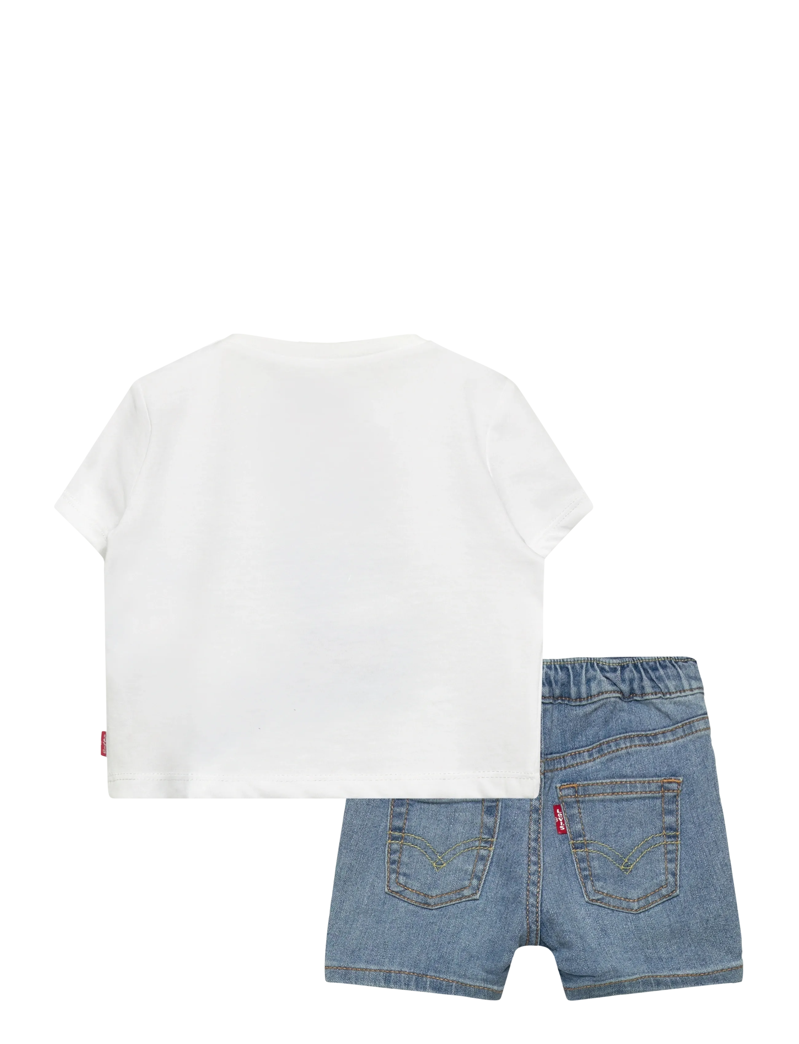 Levi's - Levi's® Skater Tee and Denim Shorts 2-Piece Set - sets with short-sleeved t-shirt - bright white - 1