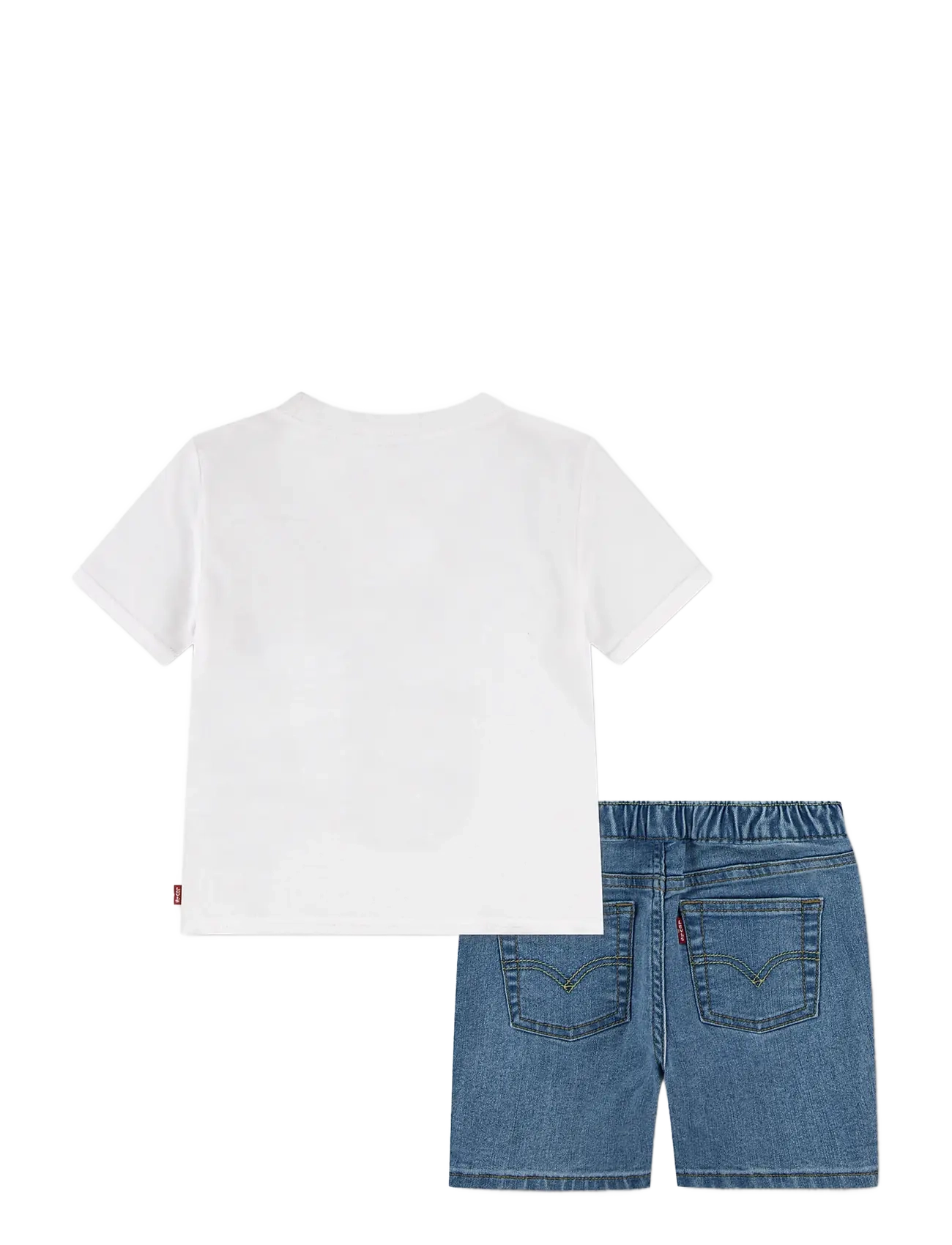 Levi's - Levi's® Skater Tee and Denim Shorts 2-Piece Set - sets with short-sleeved t-shirt - bright white - 1