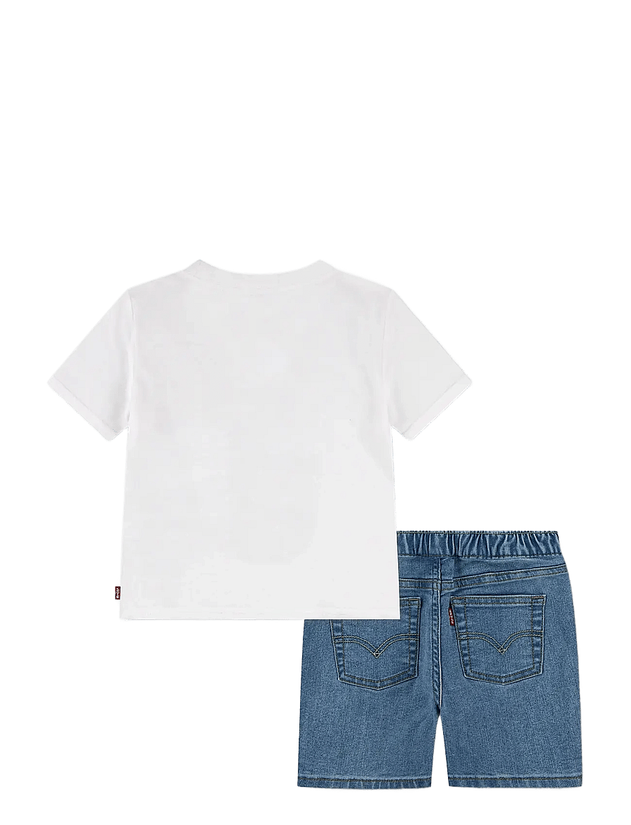 Levi's - Levi's® Skater Tee and Denim Shorts 2-Piece Set - sets mit kurzärmeligem t-shirt - bright white - 1