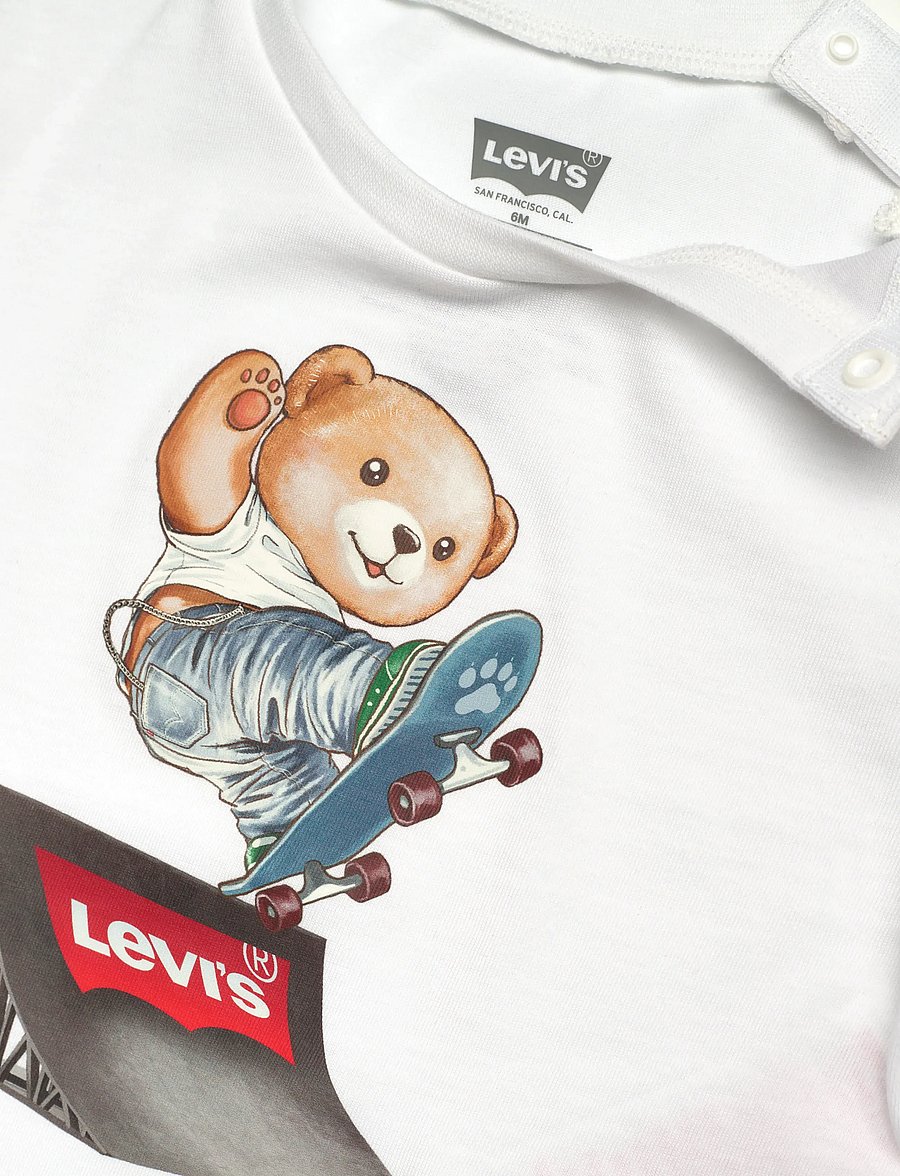 Levi's - Levi's® Skater Tee and Denim Shorts 2-Piece Set - sets mit kurzärmeligem t-shirt - bright white - 2
