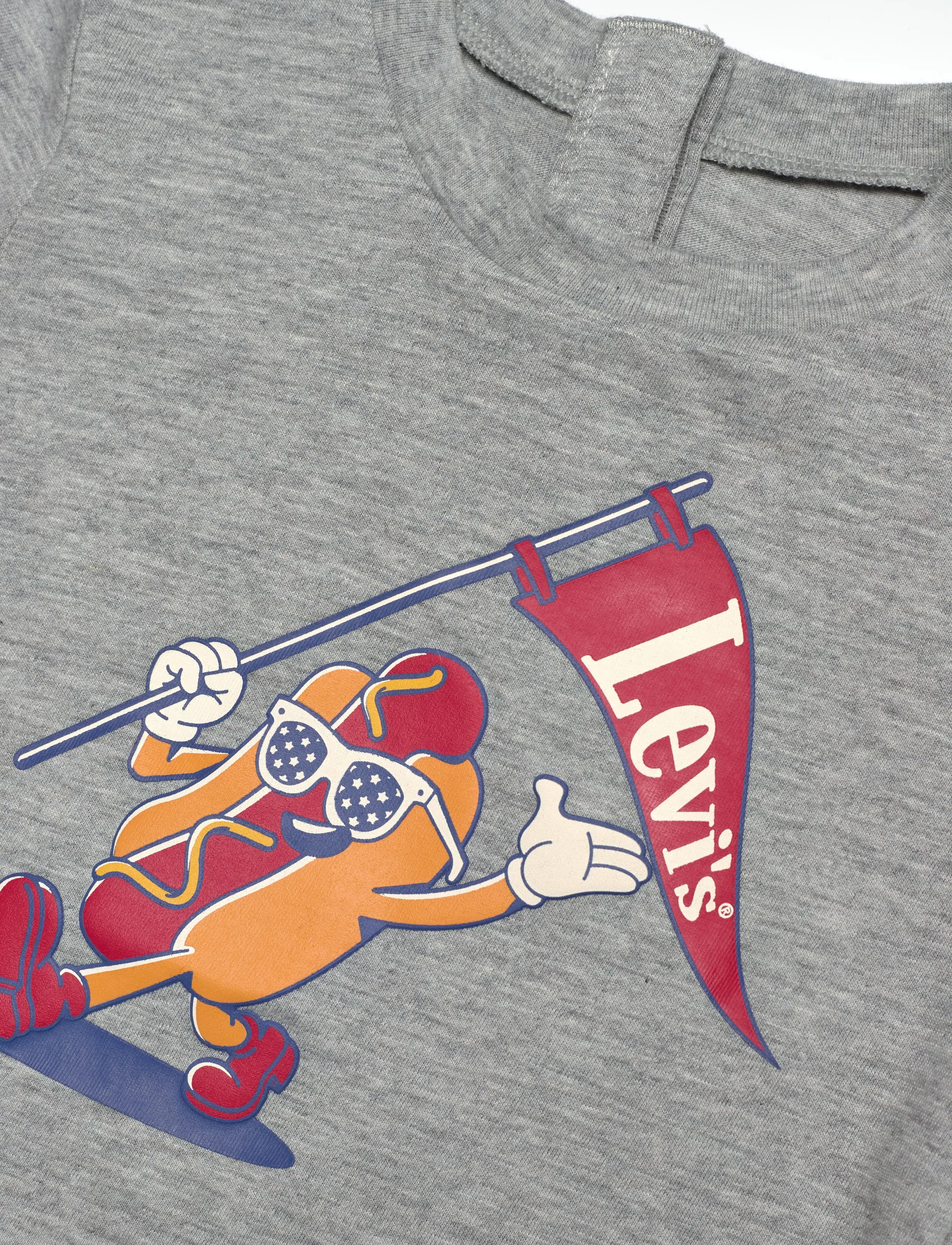 Levi's - Levi's® Parading Hot Dog Tee - stutterma bolir - grey heather - 2