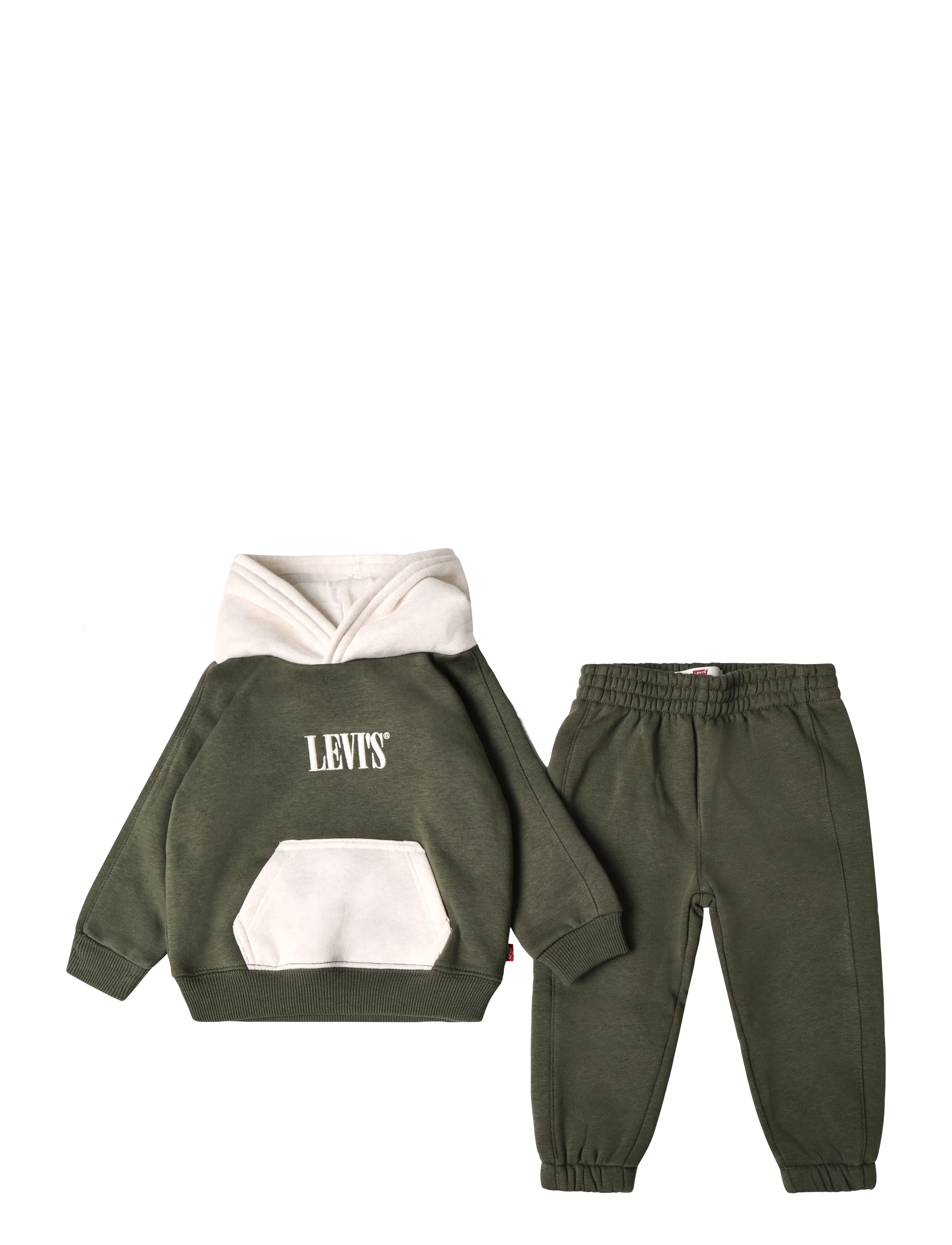 Levi's F8-Fleece Pant Set, 68, Khaki green, Sæt > Træningsdragter, Børn