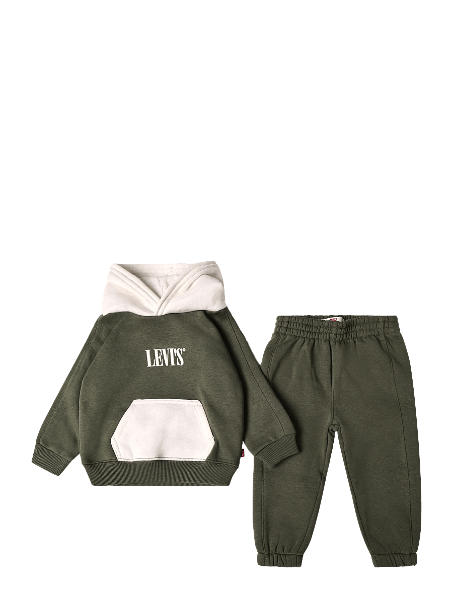 Levi's - F8-FLEECE PANT SET - sportanzüge - olive night - 0