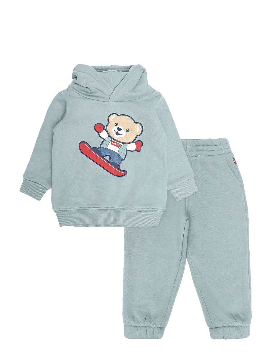 Levi's - F8-FLEECE PANT SET - sportanzüge - stormy sea - 0