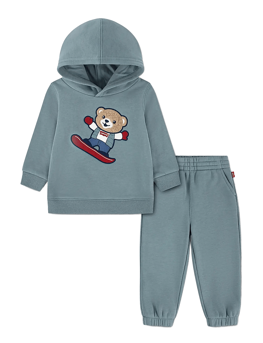 Levi's - F8-FLEECE PANT SET - sportanzüge - stormy sea - 0