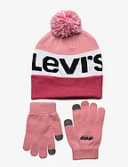 Levi's® Beanie and Gloves Set - PINK