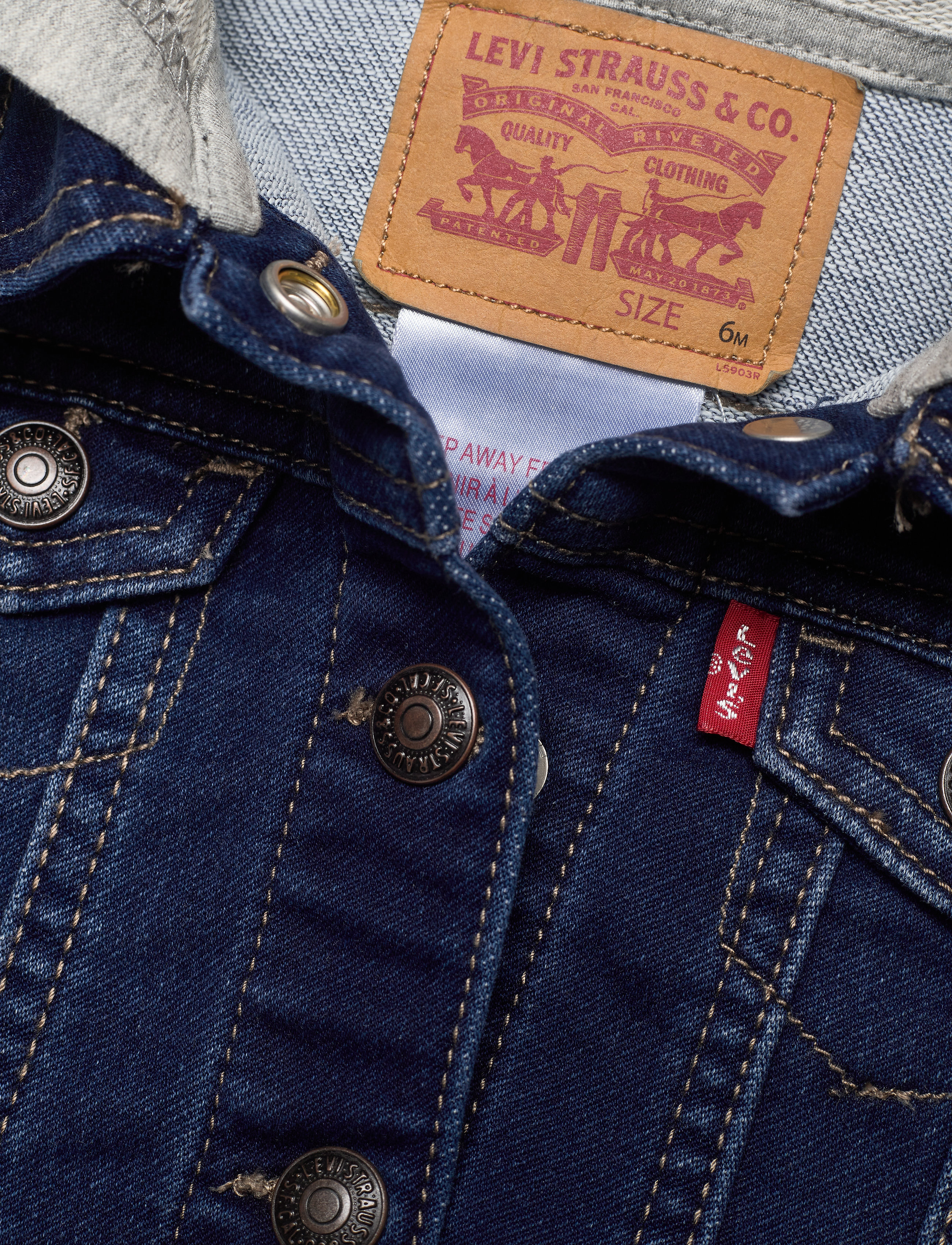 Levi's - Levi's® Hooded Trucker Jacket - teksa ja velvet - indigo dusk - 2