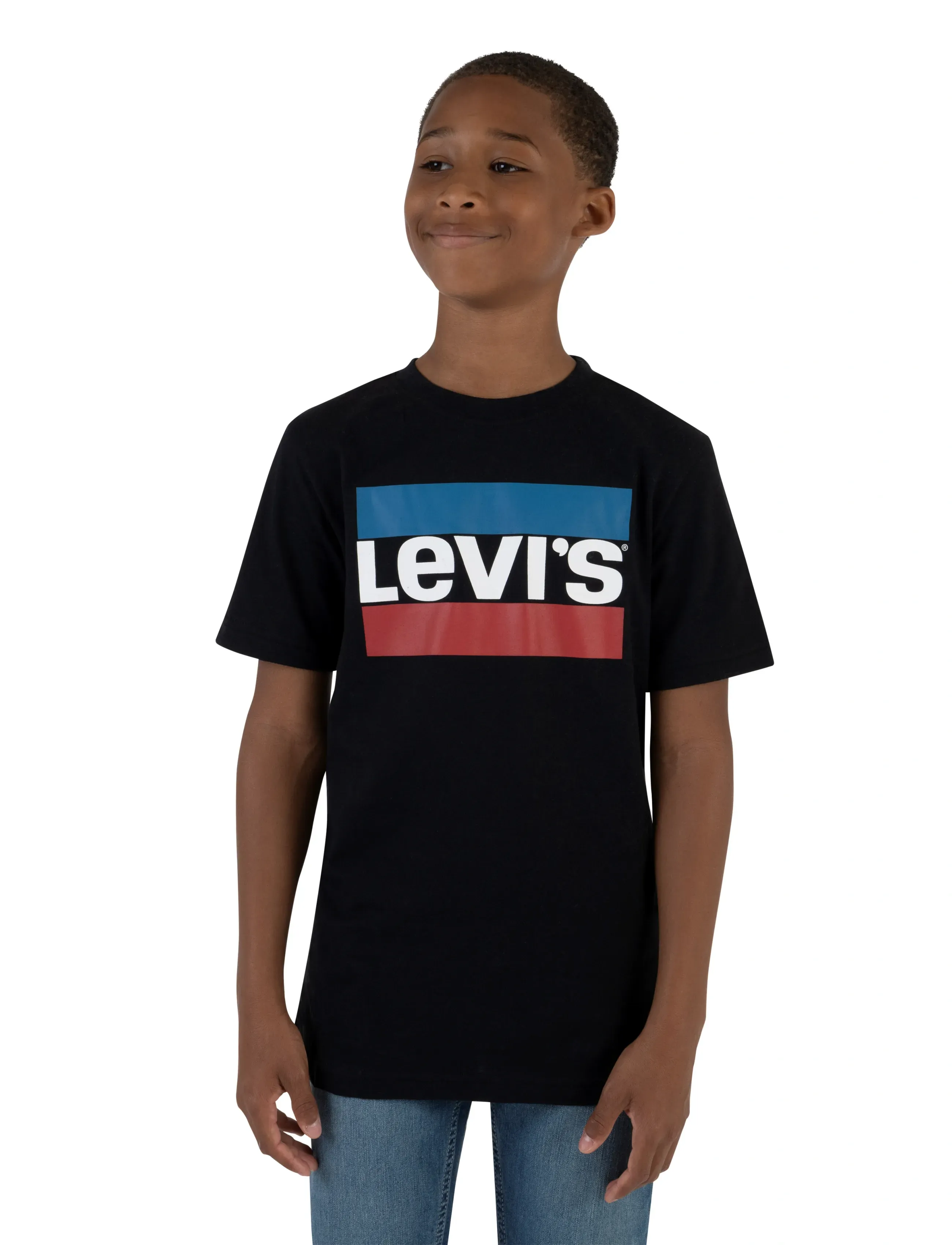 Levi's Levi's® Long Sleeve Graphic Tee Shirt - Topper & T-skjorter - NOIR / blue