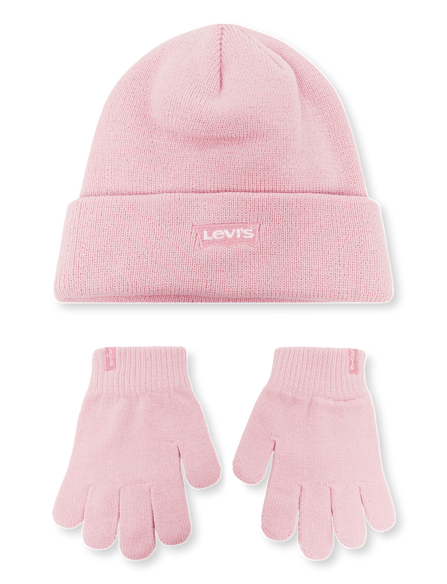 Levi's - BH-BEANIE SETS - gloves - crystal rose - 0