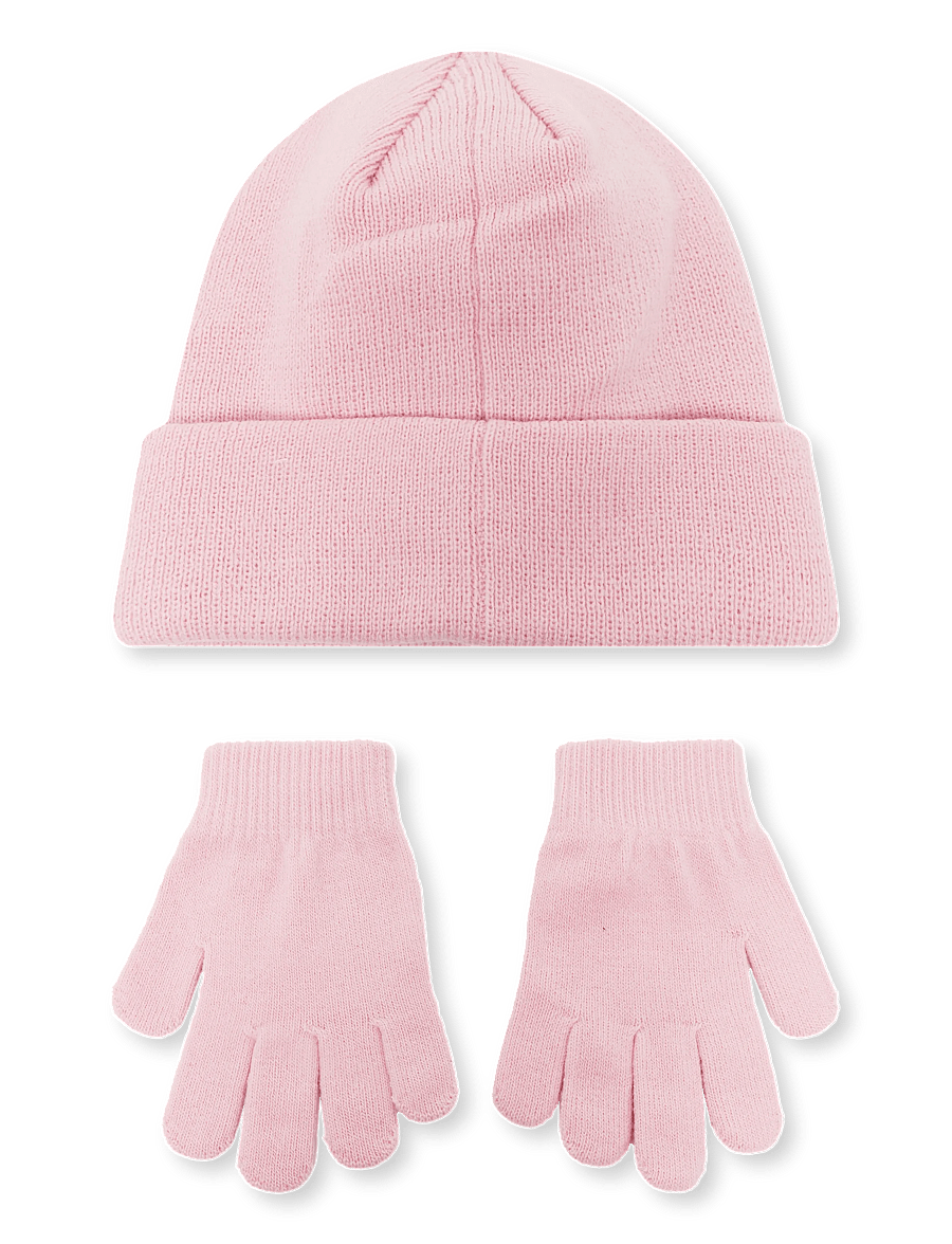 Levi's - BH-BEANIE SETS - gloves - crystal rose - 1