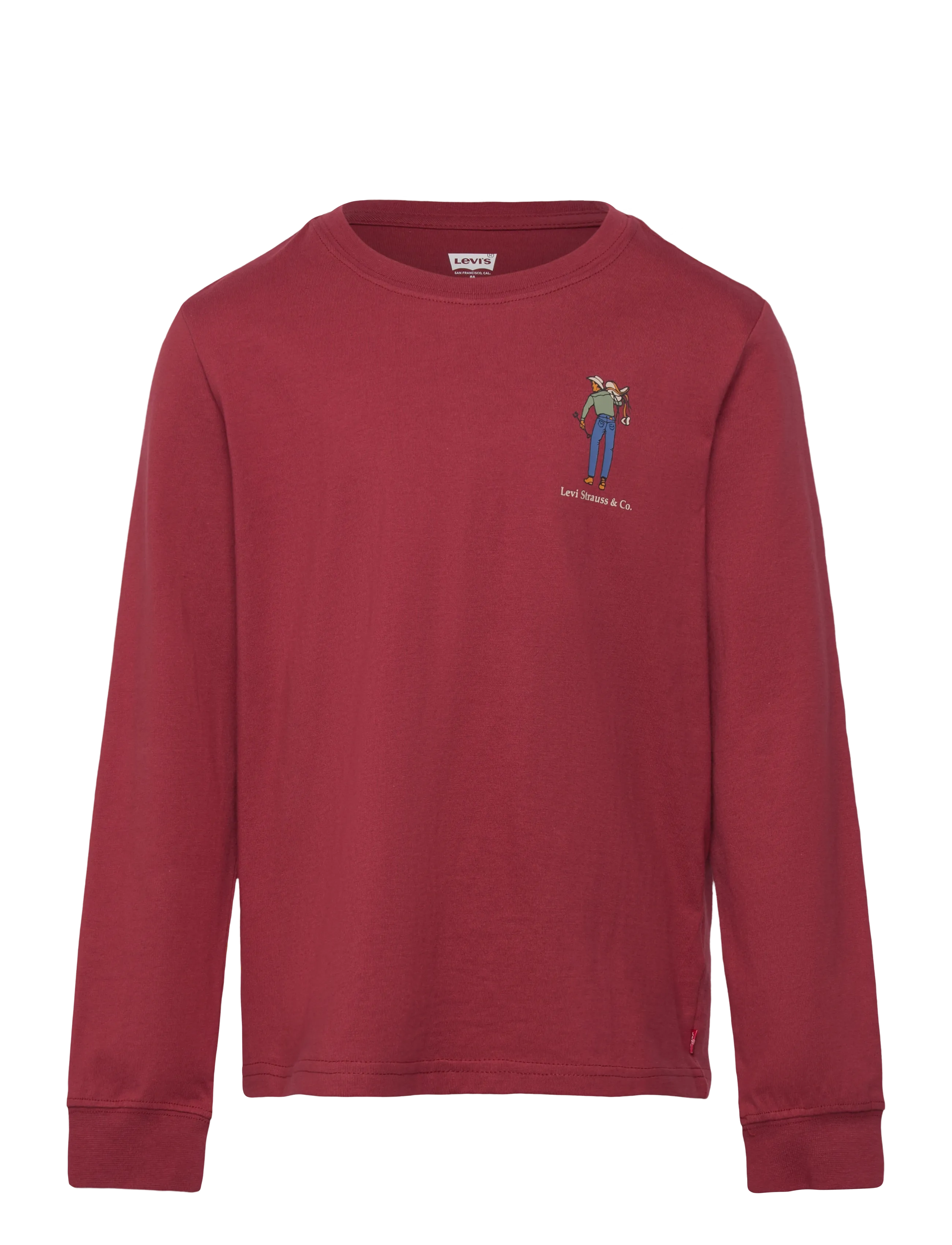 LEVI'S Levi's Saddle Man Lange Ärmel Tee Rot - 116 - Kinder
