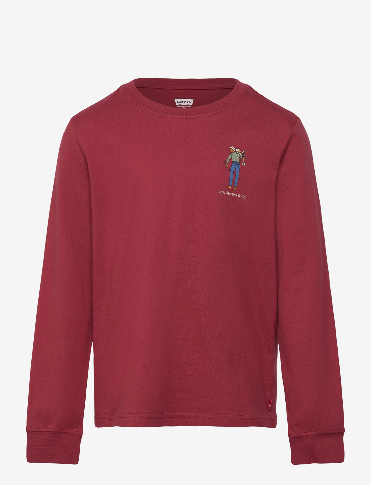 Levi's - Levi's® Saddle Man Long Sleeve Tee - long-sleeved t-shirts - red pear - 0