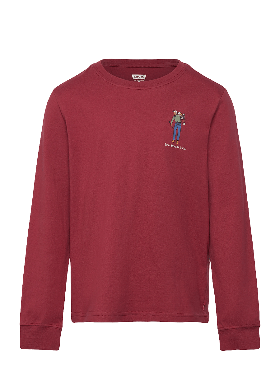 Levi's - Levi's® Saddle Man Long Sleeve Tee - långärmade t-shirts - red pear - 0