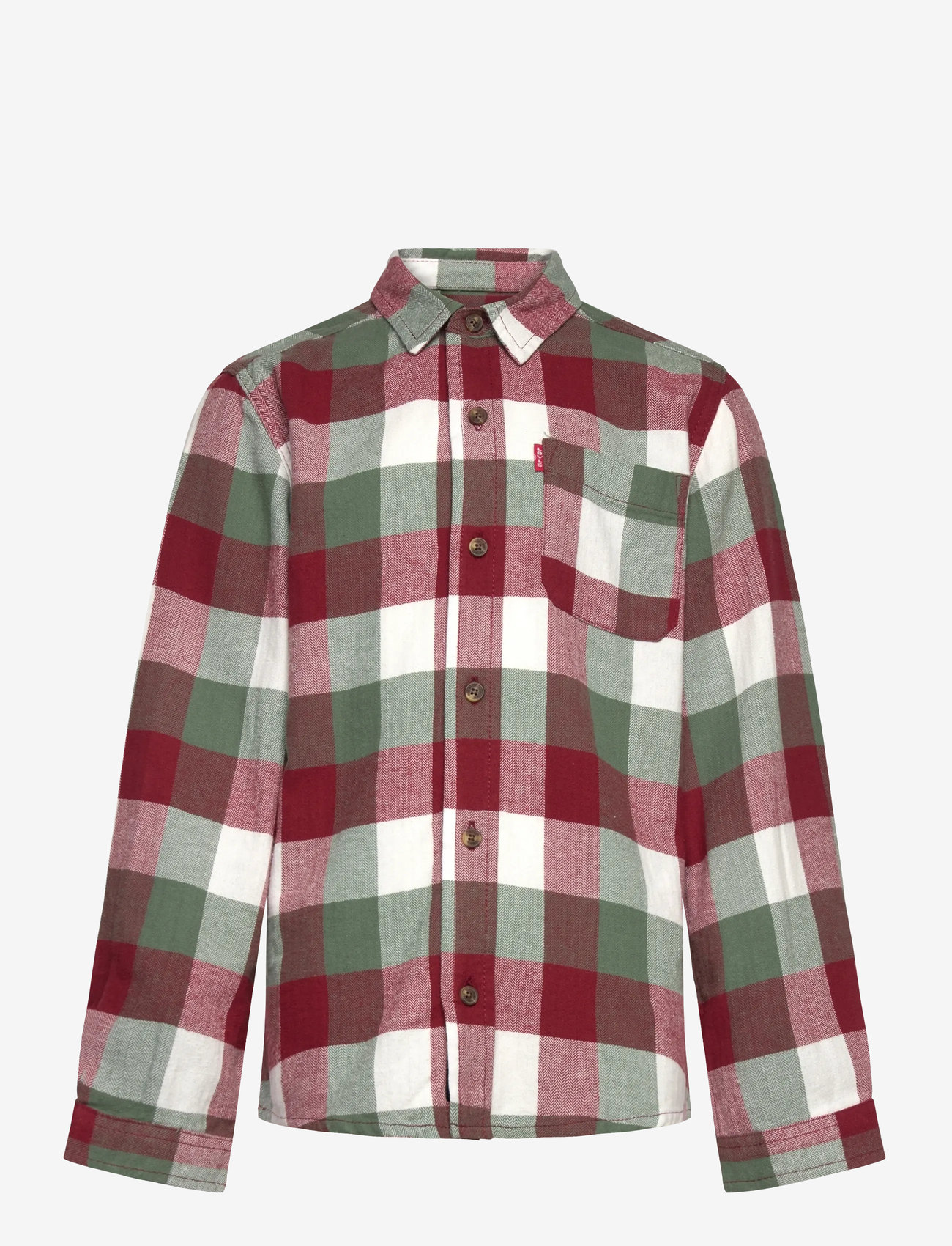 Levi's - LW-L/S WOVEN TOP - langærmede skjorter - red pear - 0