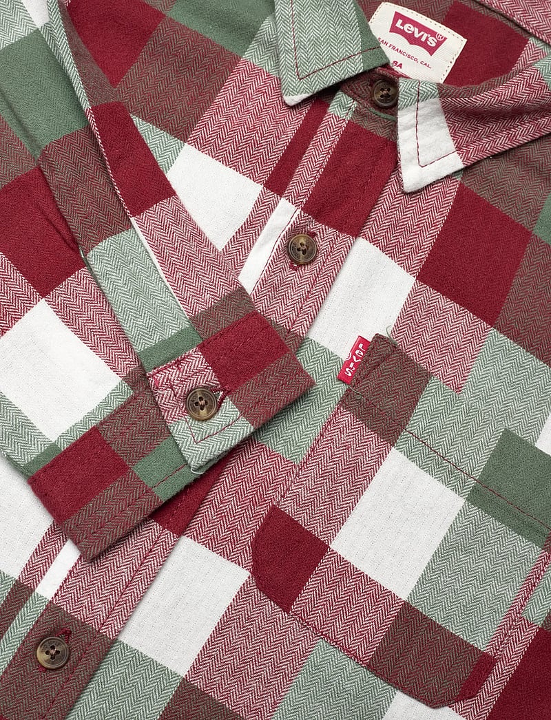 Levi's - LW-L/S WOVEN TOP - langærmede skjorter - red pear - 2