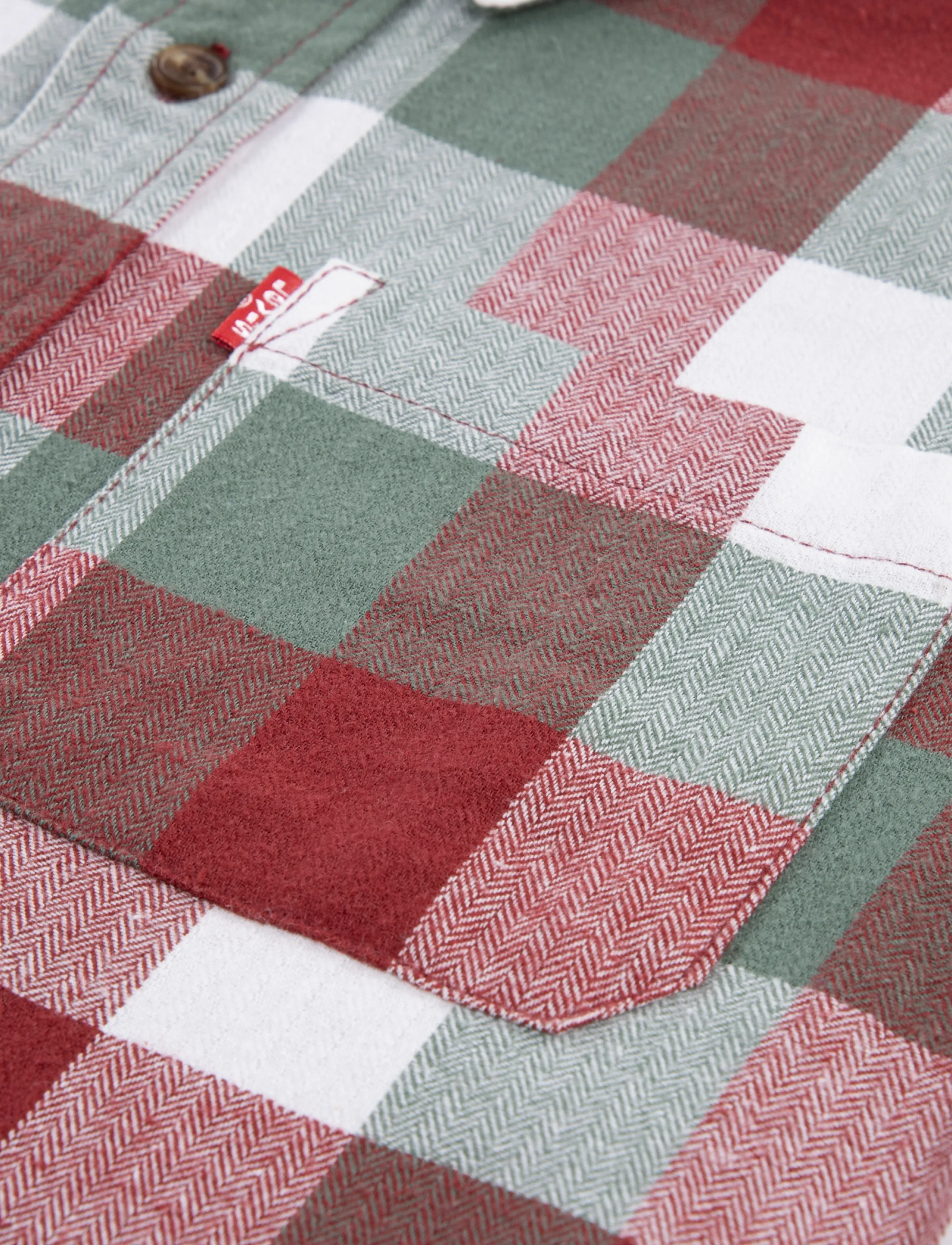 Levi's - Levi's® Buffalo Checkered Flanner Shirt - langärmlige hemden - red pear - 2