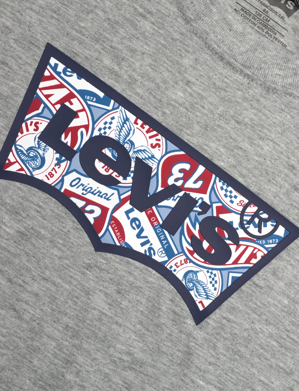 Levi's - TE-S/S TEE - t-krekli ar īsām piedurknēm - grey heather - 2