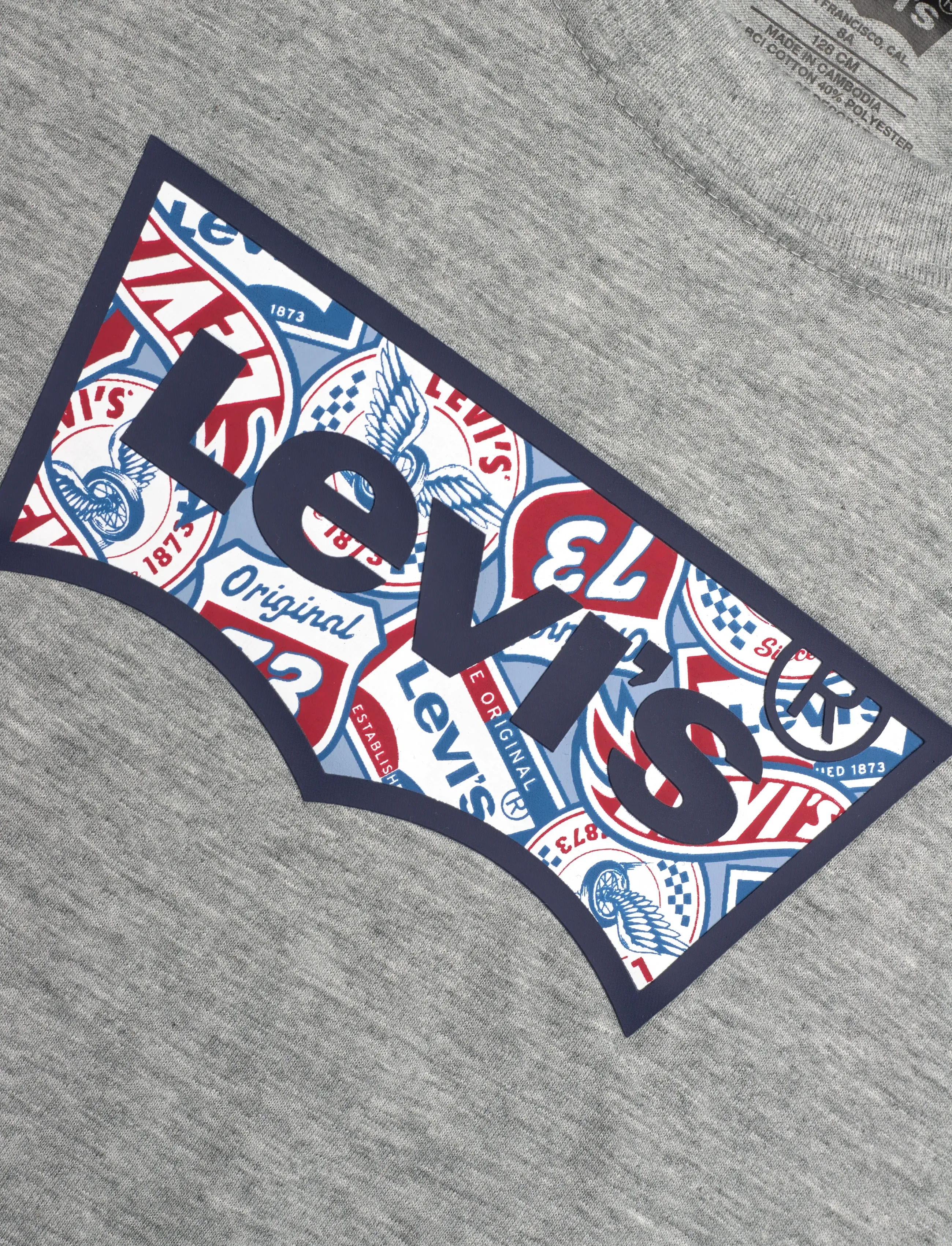 Levi's - Levi's® On the Road Batwing Tee - short-sleeved - grey heather - 2