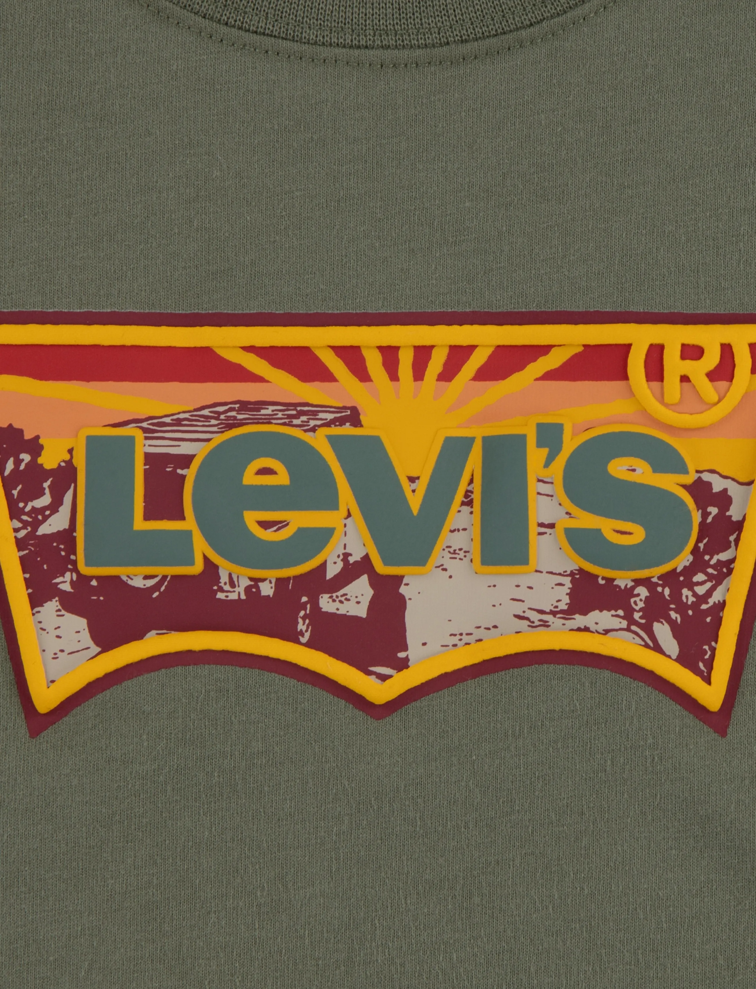 Levi's - Levi's® Sunrise Desert Batwing Tee - herbstliche kleidung - deep lichen green - 2