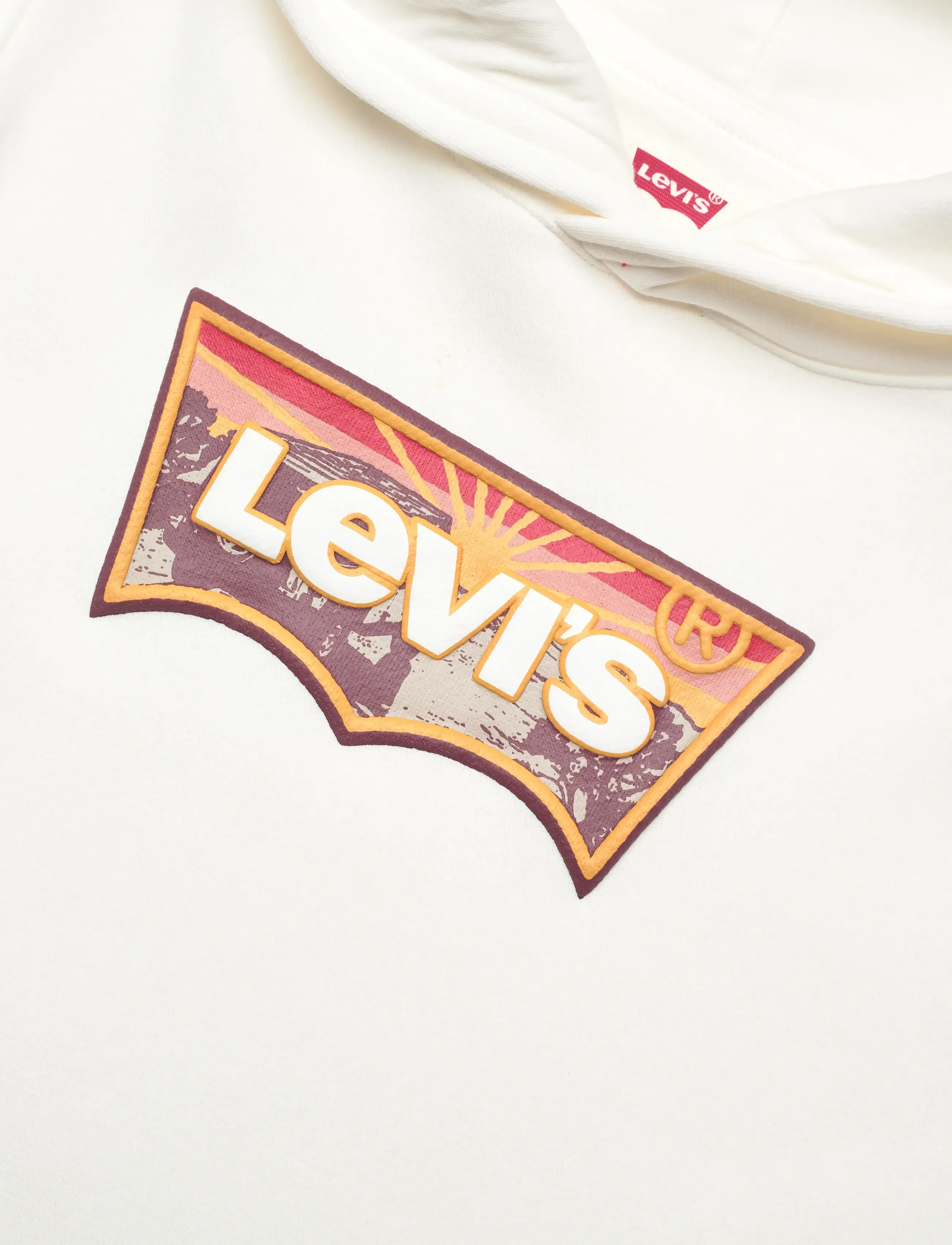 Levi's - Levi's® Sunrise Batwing Pullover Hoodie - sweatshirts & kapuzenpullover - levi's egret - 2