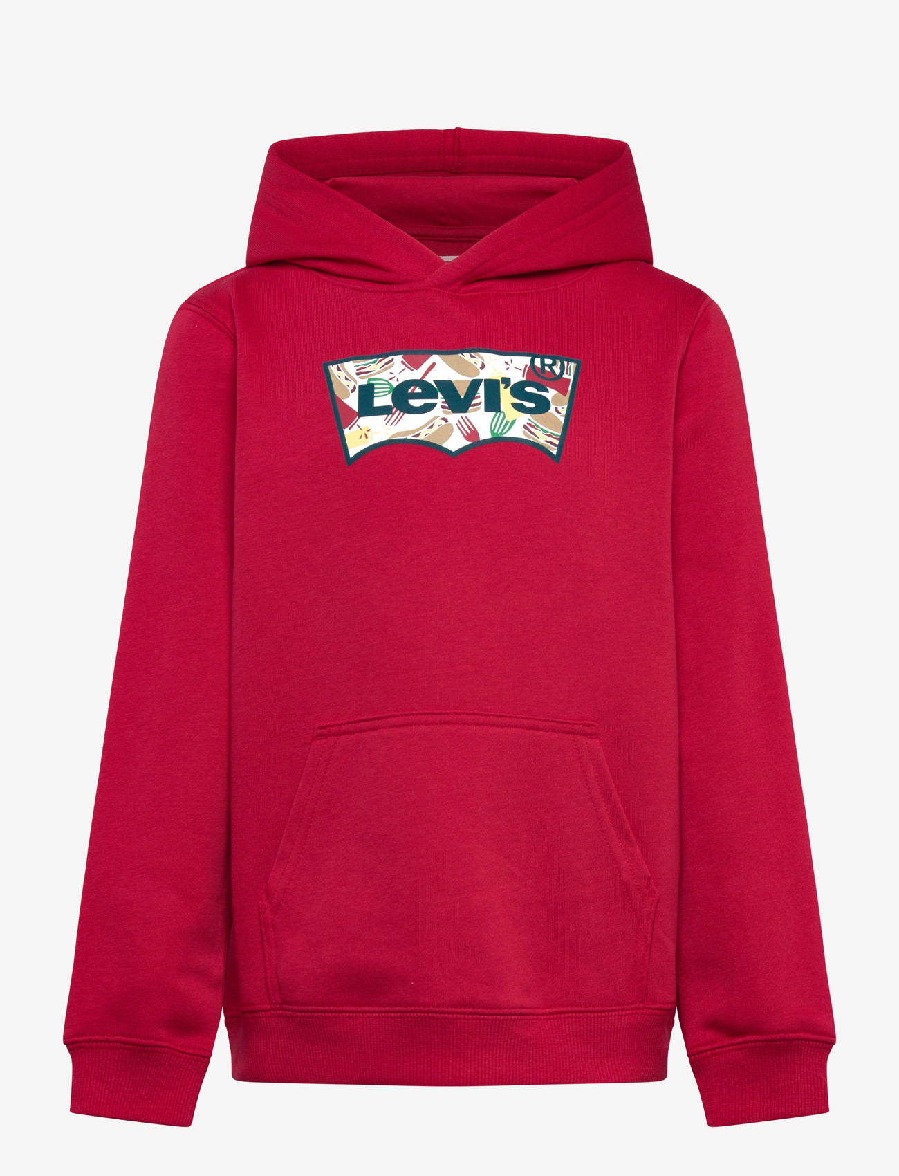 Levi's - Levi's® Barbecue Batwing Pullover Hoodie - kapuutsiga dressipluusid - urban red - 0