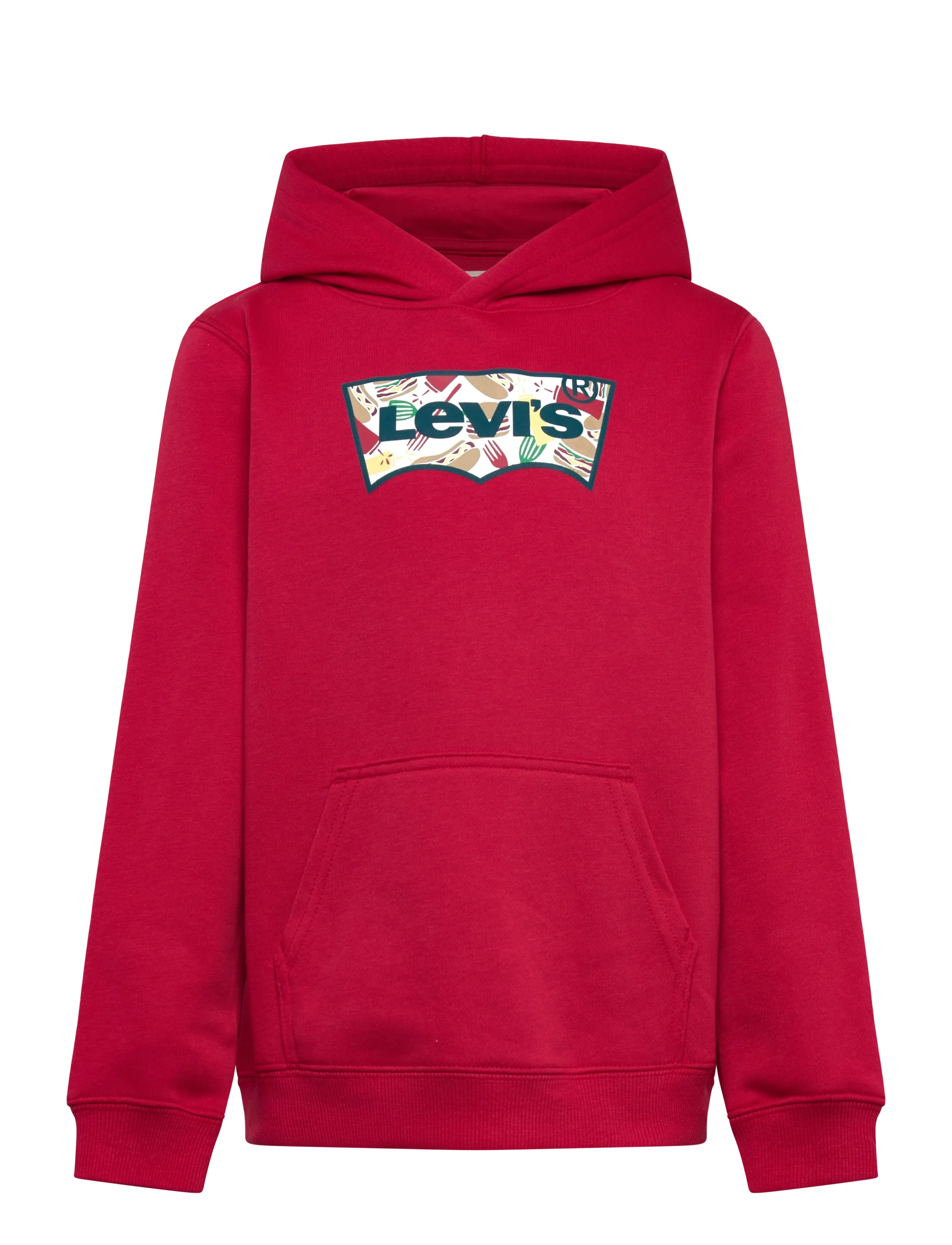 Levi's Levi's® Barbecue Batwing Pullover Hoodie - Barn 2-8 år - URBAN RED / red