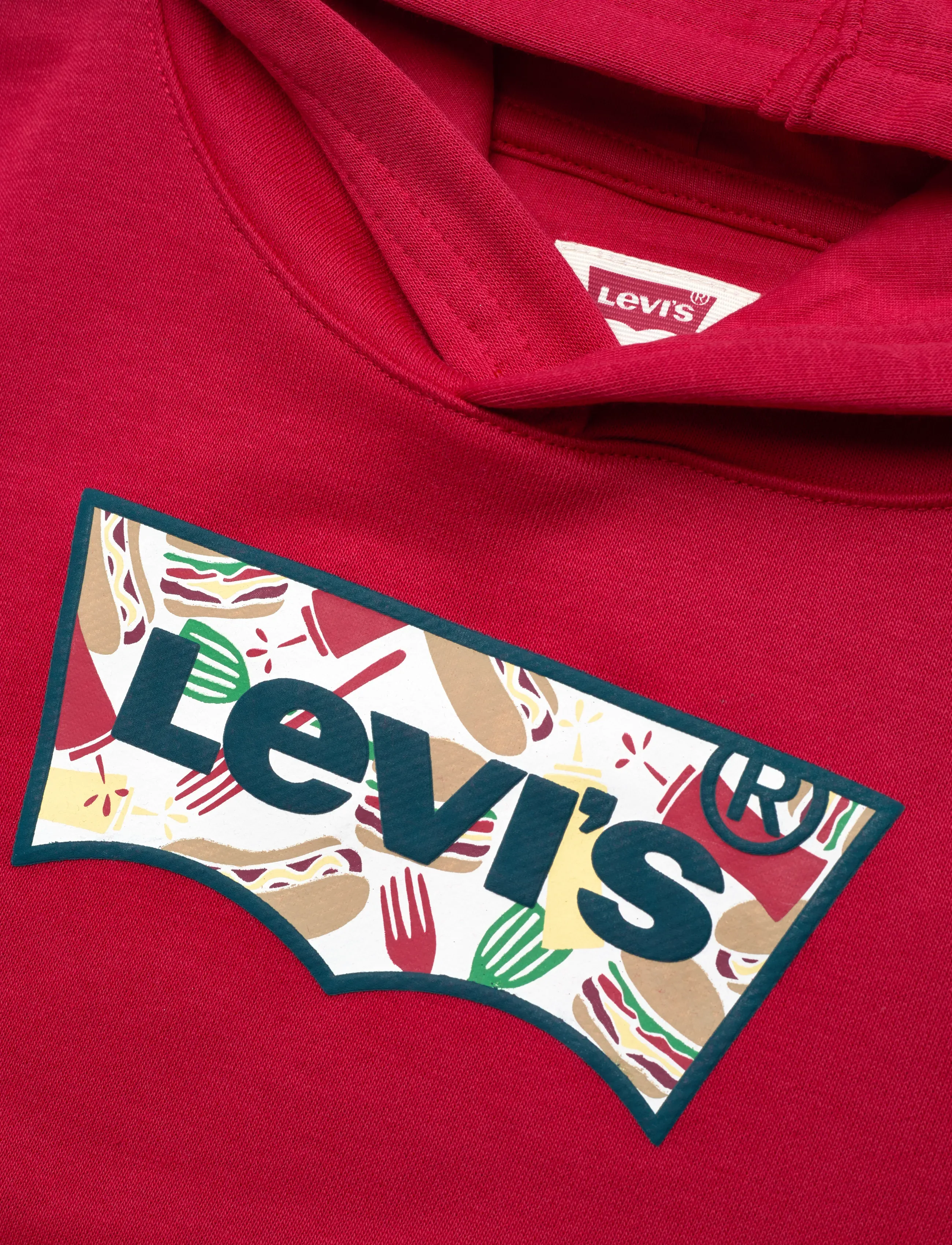 Levi's - Levi's® Barbecue Batwing Pullover Hoodie - kapuutsiga dressipluusid - urban red - 2