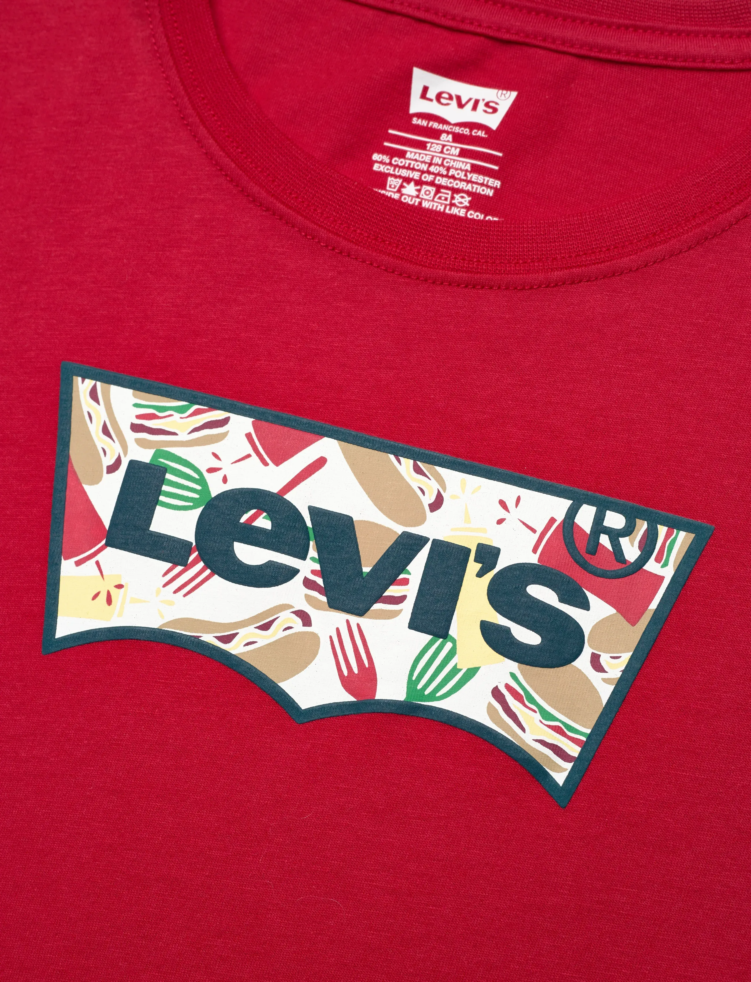Levi's - Levi's® Barbecue Batwing Tee - t-krekli ar īsām piedurknēm - urban red - 2
