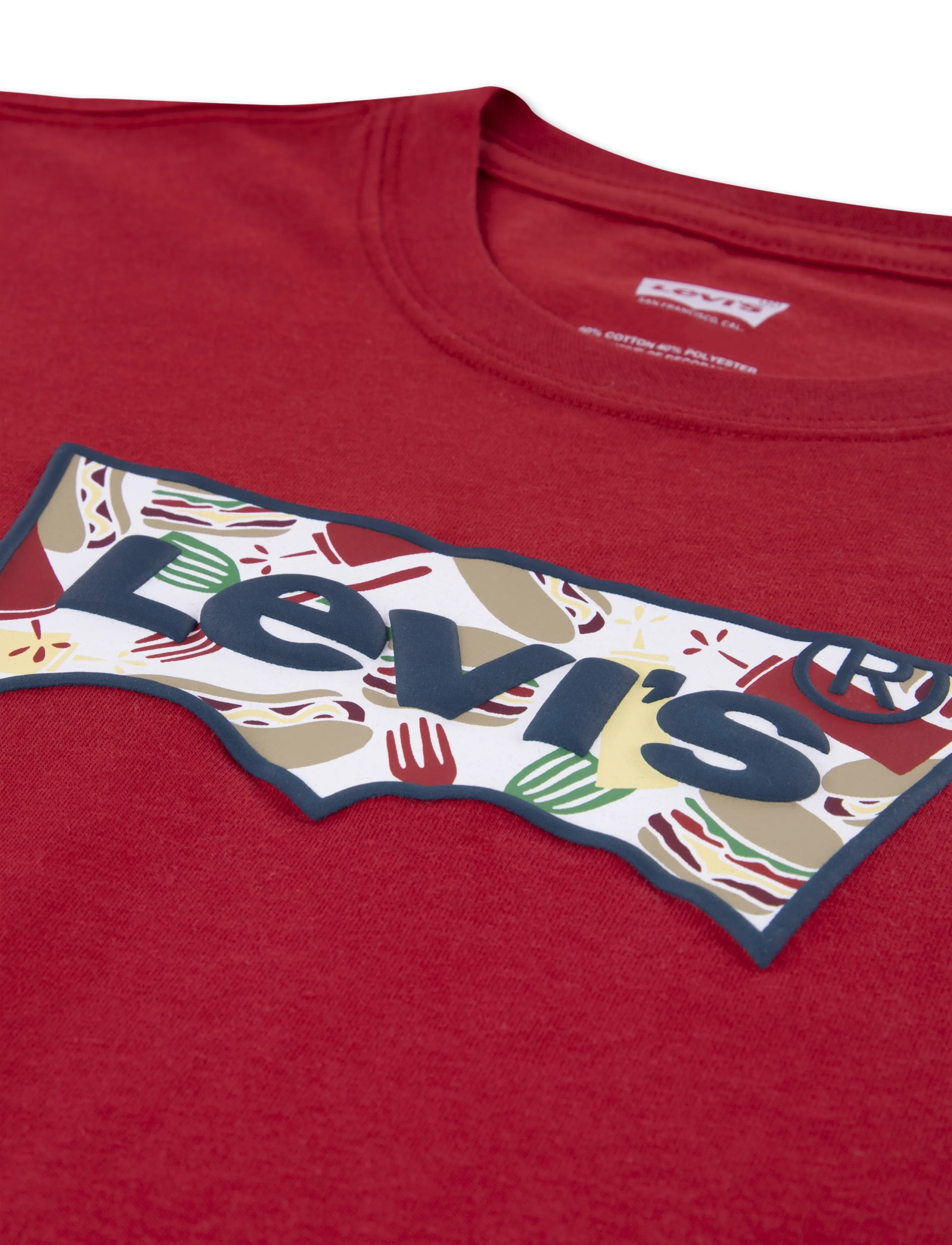 Levi's - Levi's® Barbecue Batwing Tee - kortärmade - urban red - 2