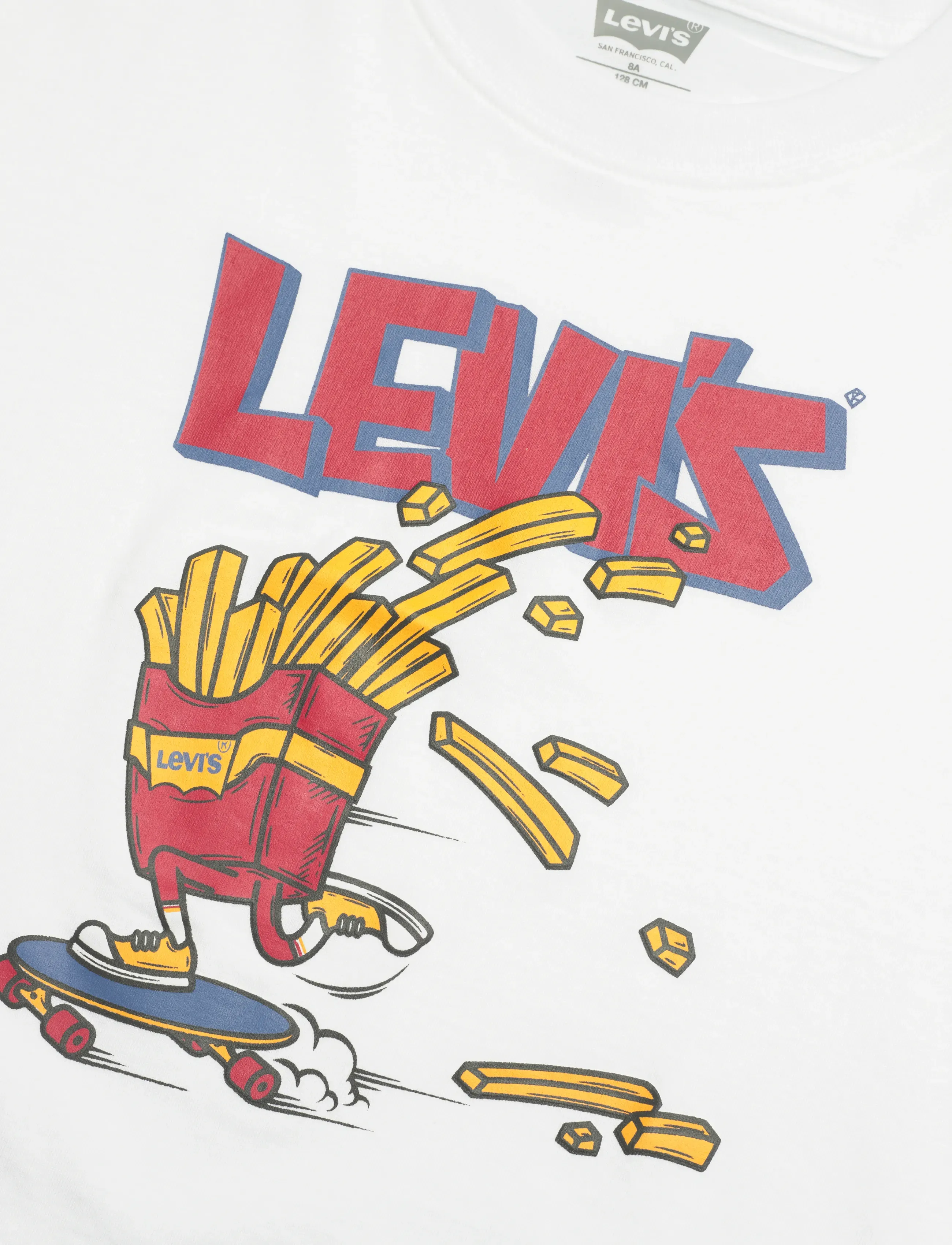Levi's - Levi's® Fries On The Loose Tee - korte mouwen - bright white - 2