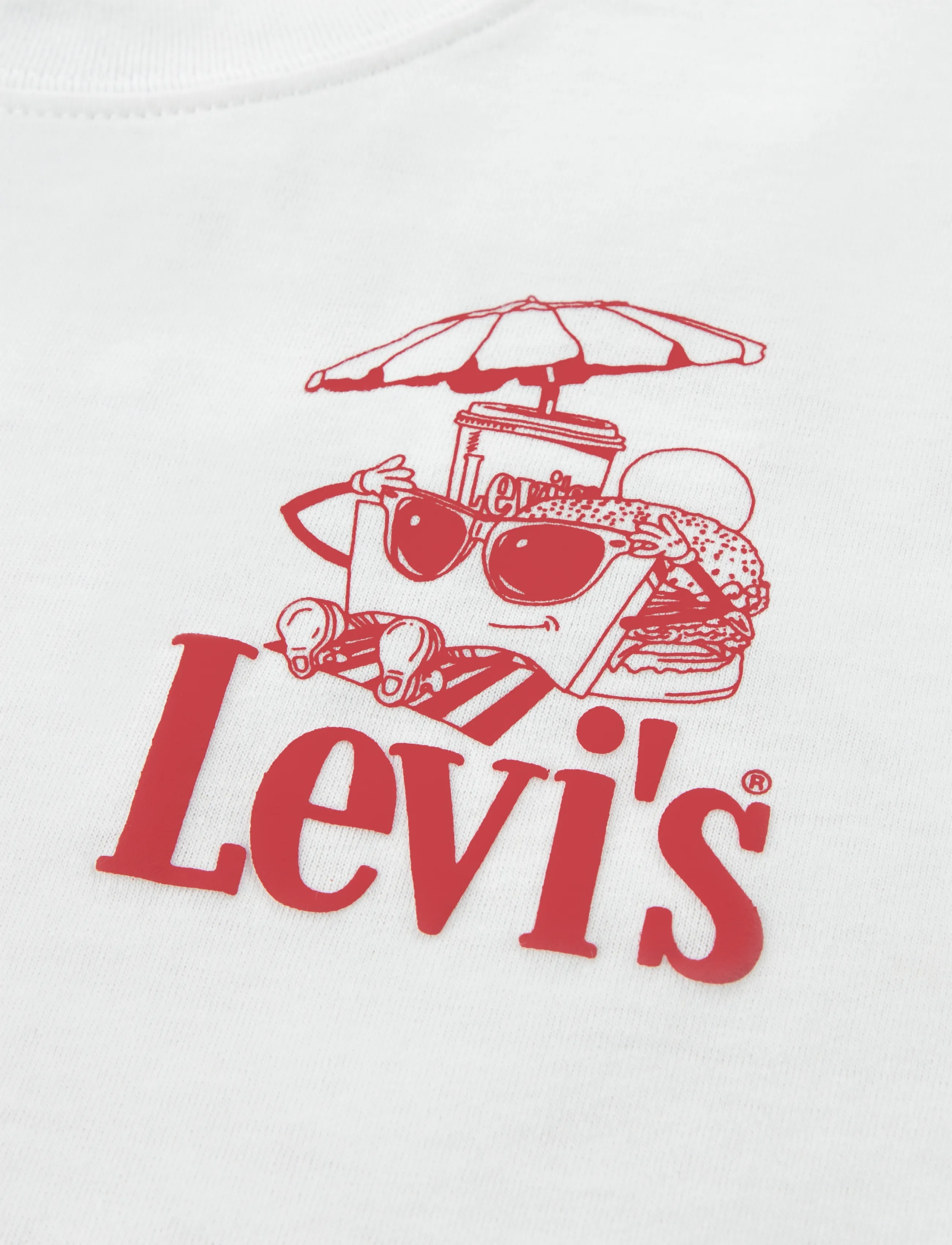 Levi's - Levi's® Burger Meal Tee - kortærmede - bright white - 2