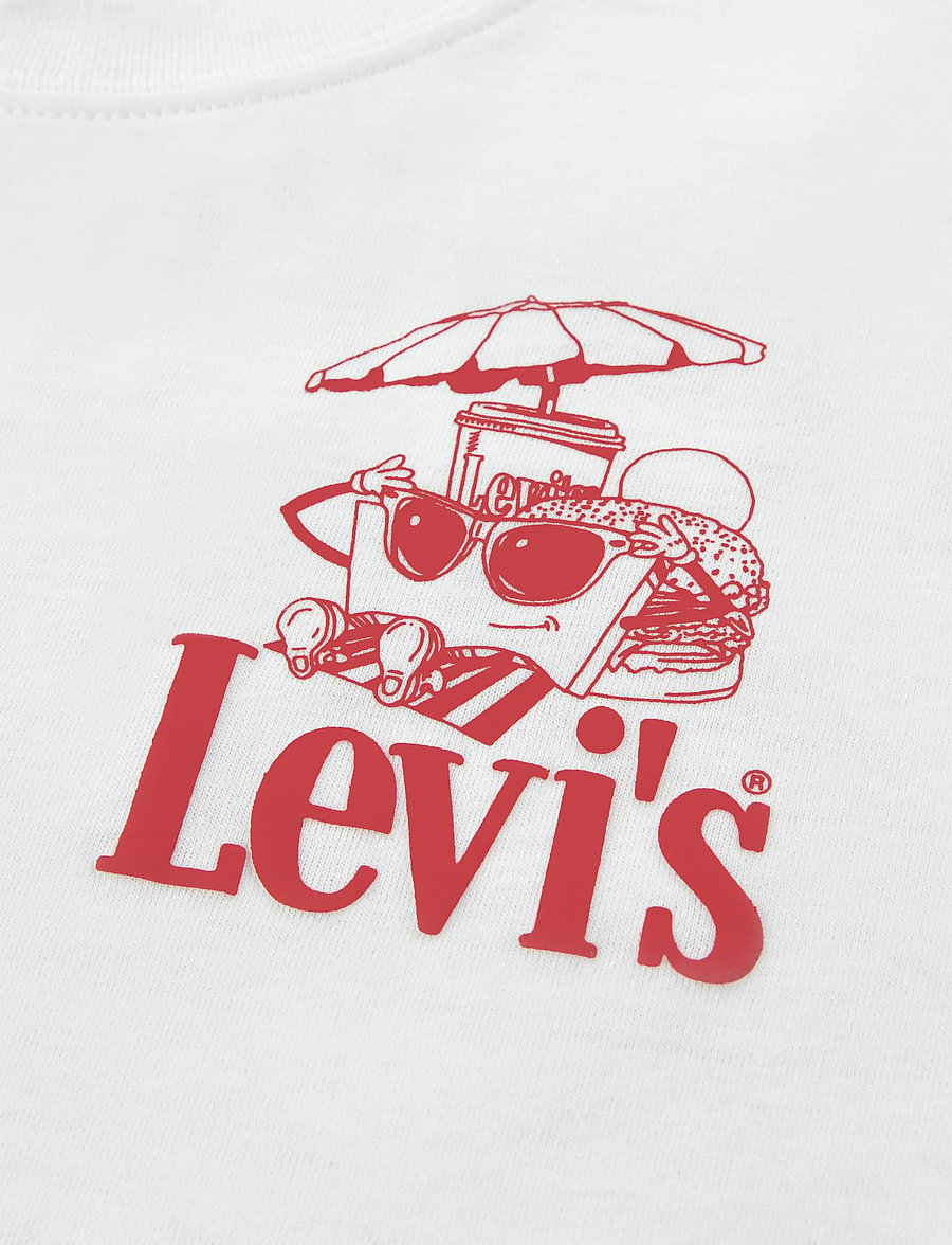 Levi's - Levi's® Burger Meal Tee - kurzärmelige - bright white - 2