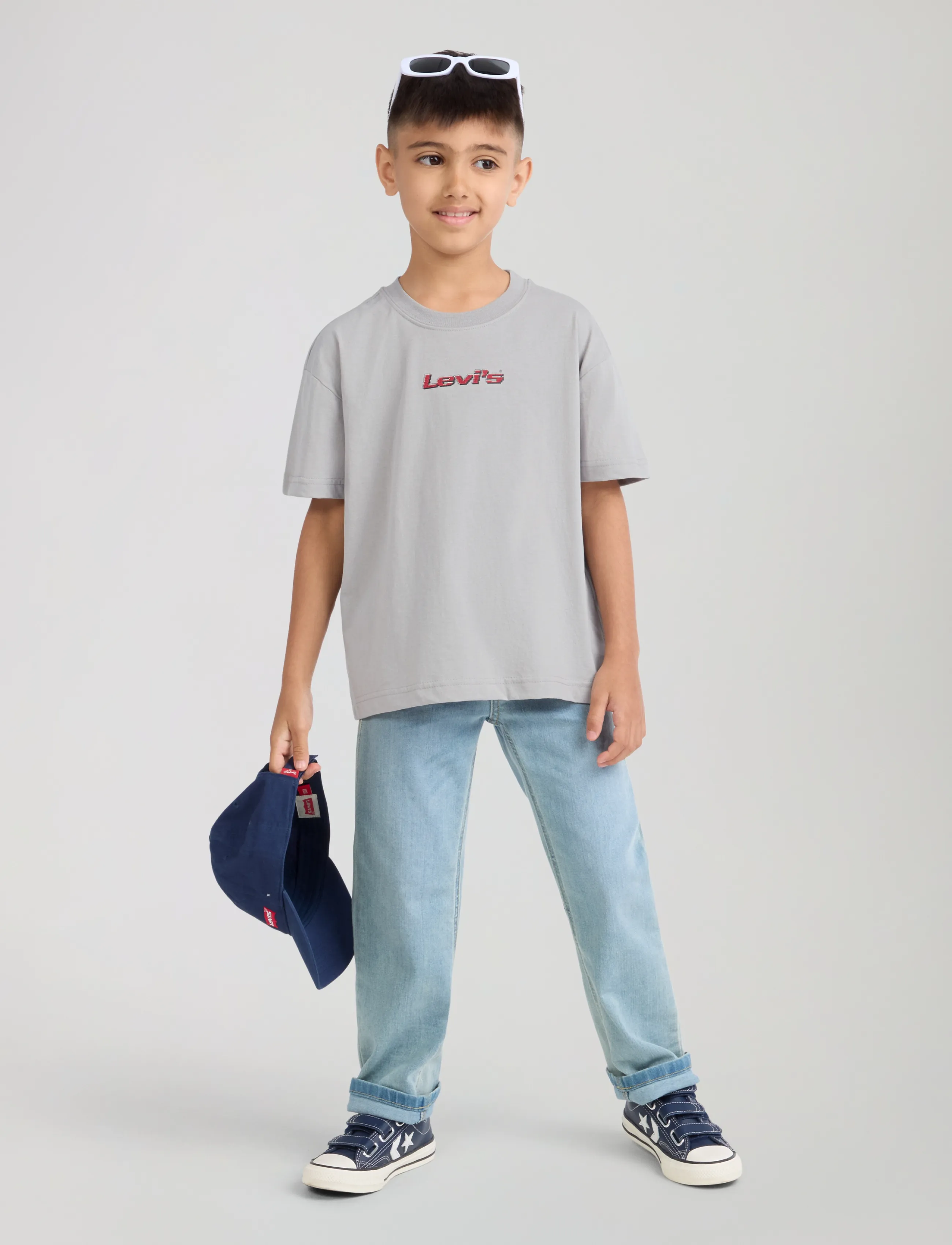 Levi's - TE-S/S TEE - kortärmade t-shirts - ghost gray - 4