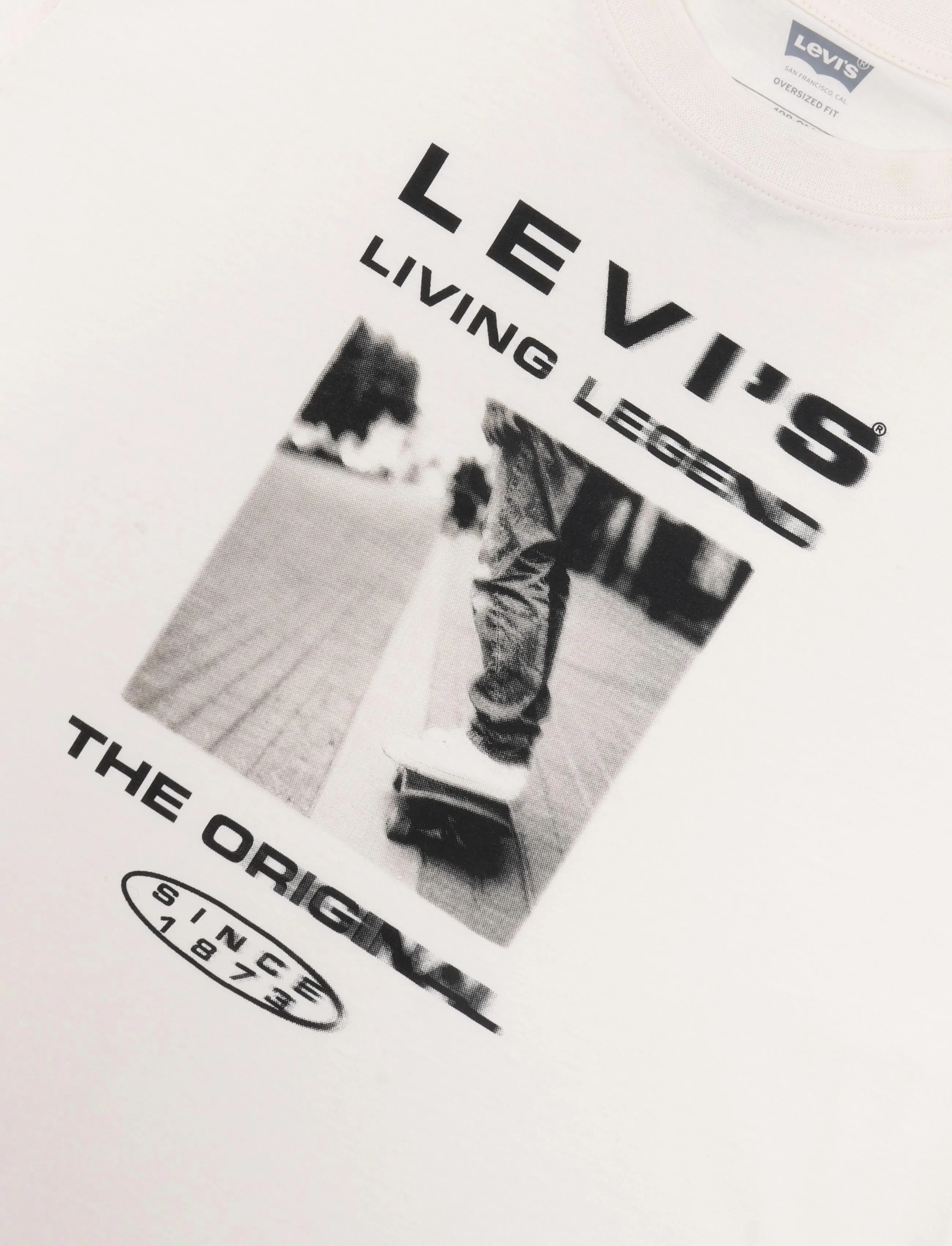 Levi's - TE-S/S TEE - lühikeste varrukatega t-särgid - levi's egret - 2