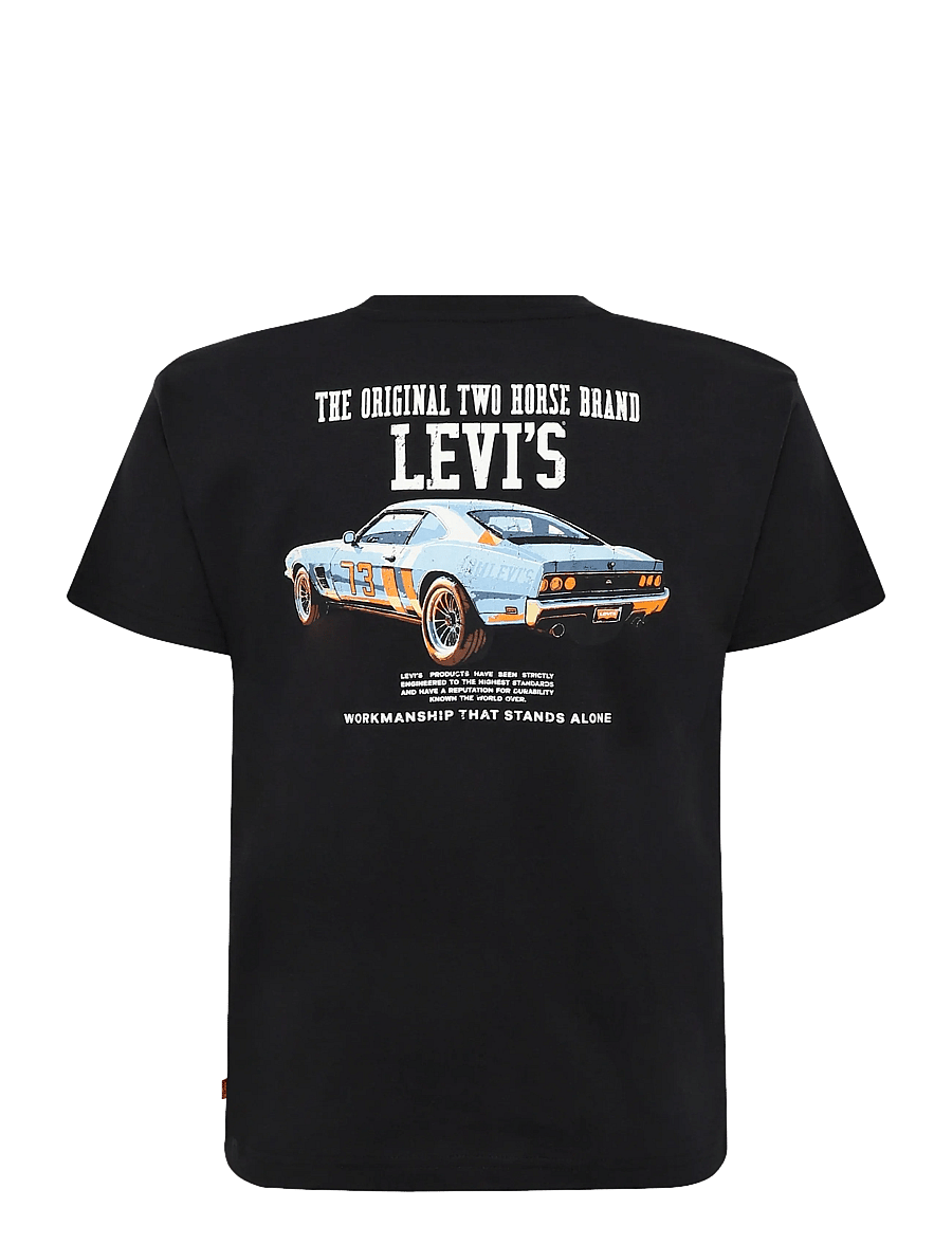 Levi's - TE-S/S TEE - kortärmade t-shirts - jet black - 1